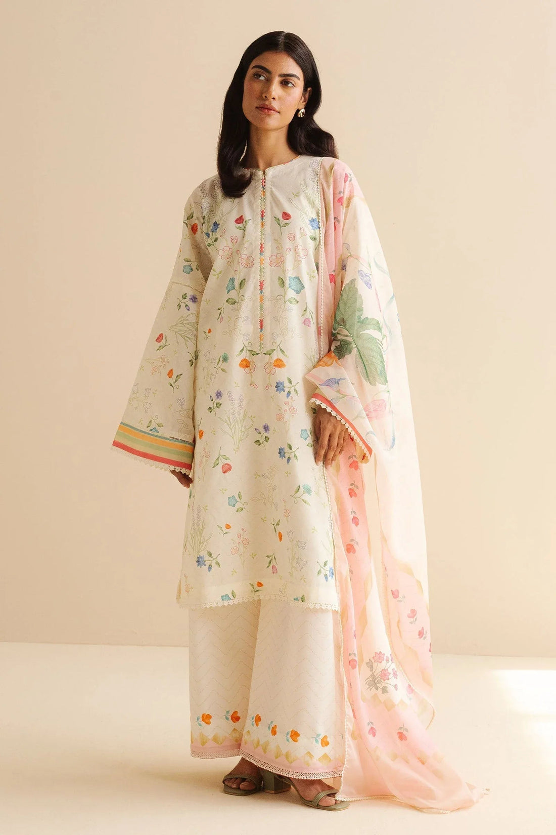 Zara Shahjahan | Coco Prints | Kaia-9B - Aqsa Fabrics