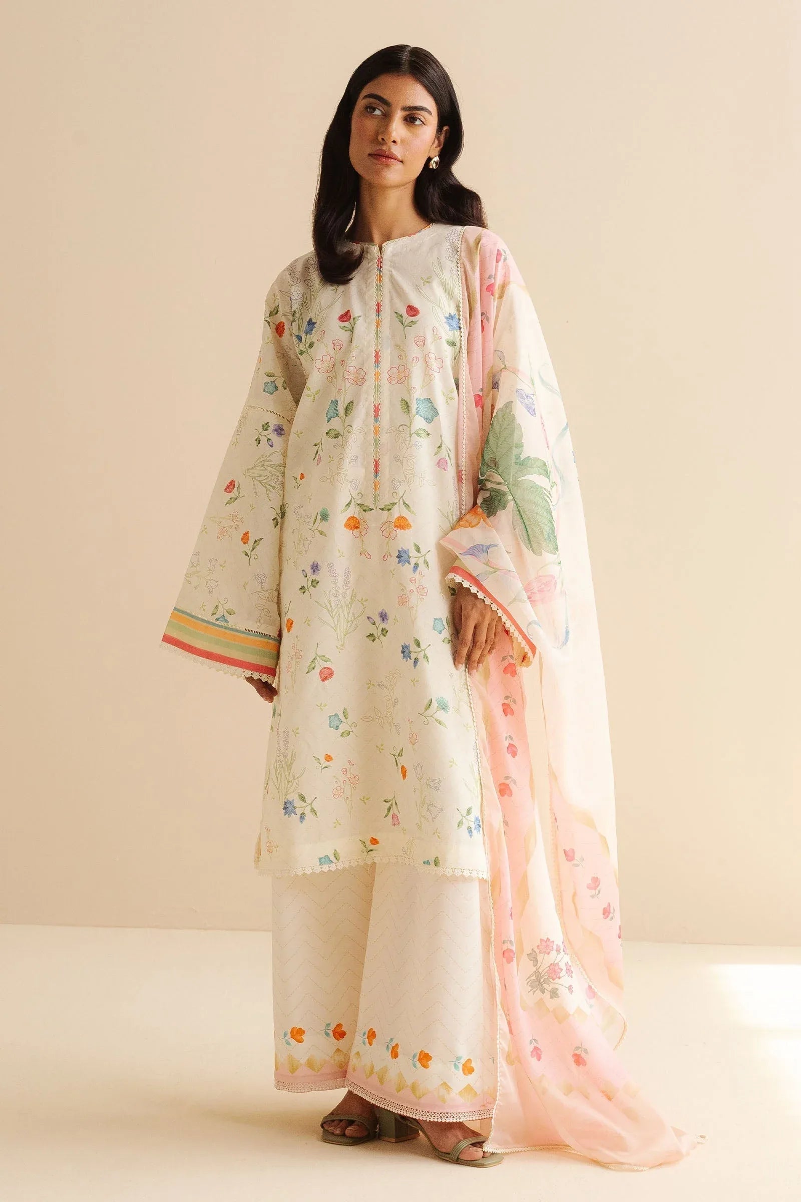 Zara Shahjahan | Coco Prints | Kaia-9B - Aqsa Fabrics