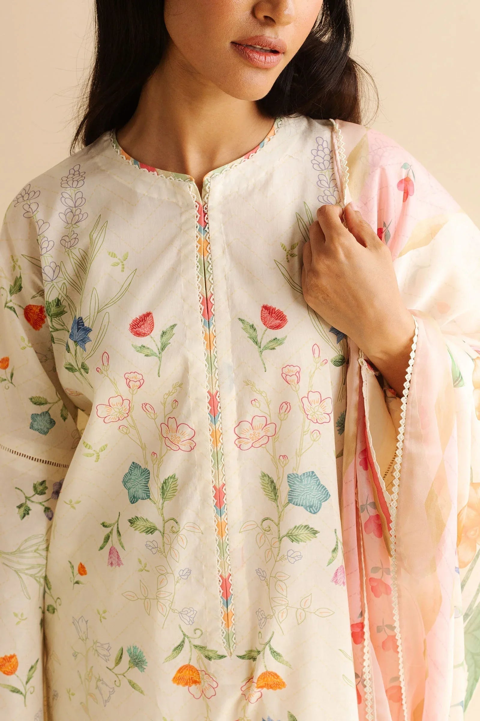 Zara Shahjahan | Coco Prints | Kaia-9B - Aqsa Fabrics