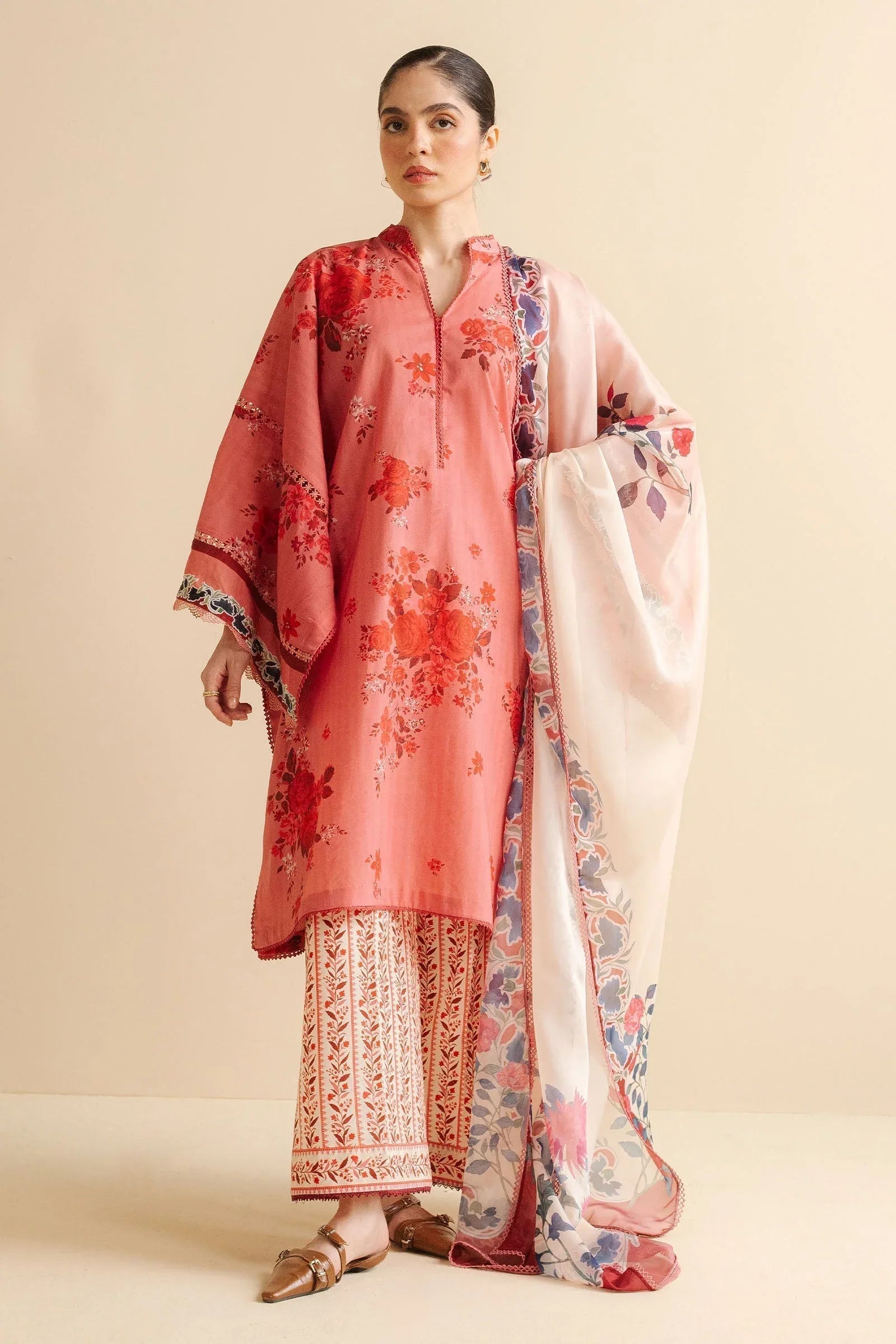 Zara Shahjahan | Coco Prints | Leya-1A - Aqsa Fabrics
