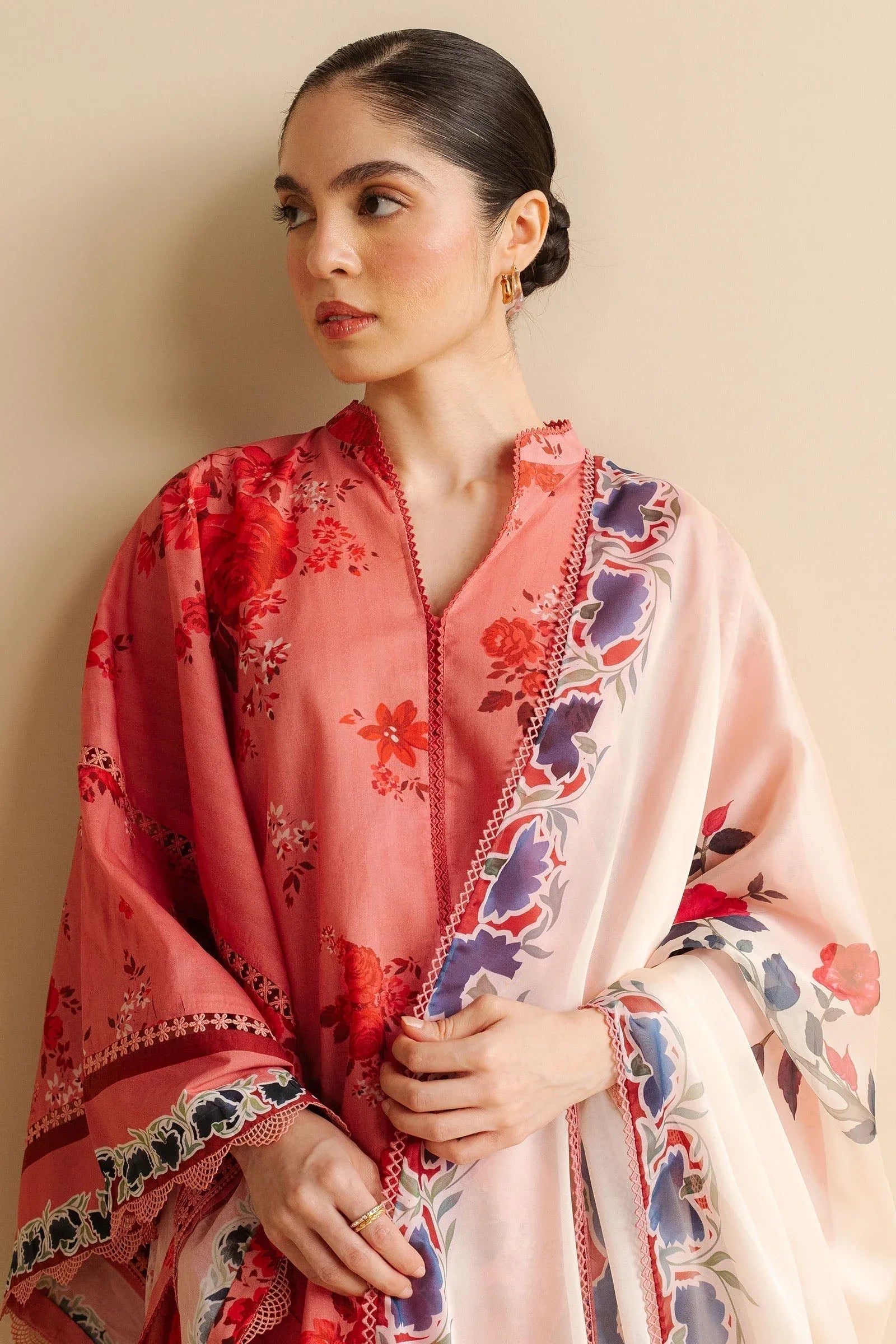 Zara Shahjahan | Coco Prints | Leya-1A - Aqsa Fabrics
