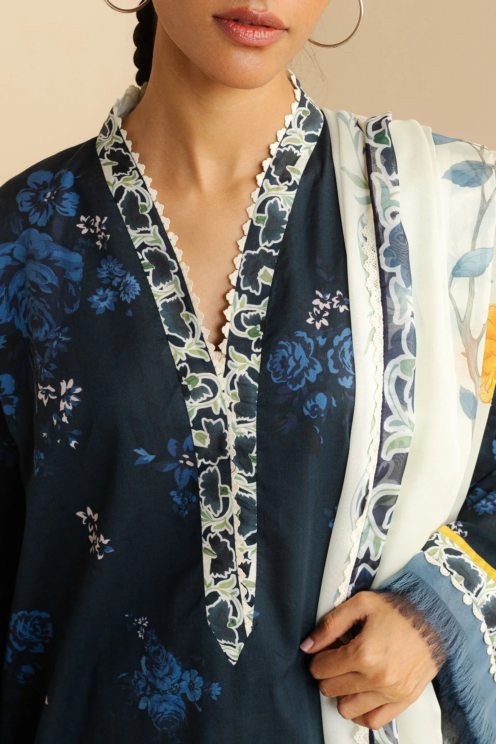Zara Shahjahan | Coco Prints | Leya-1B - Aqsa Fabrics