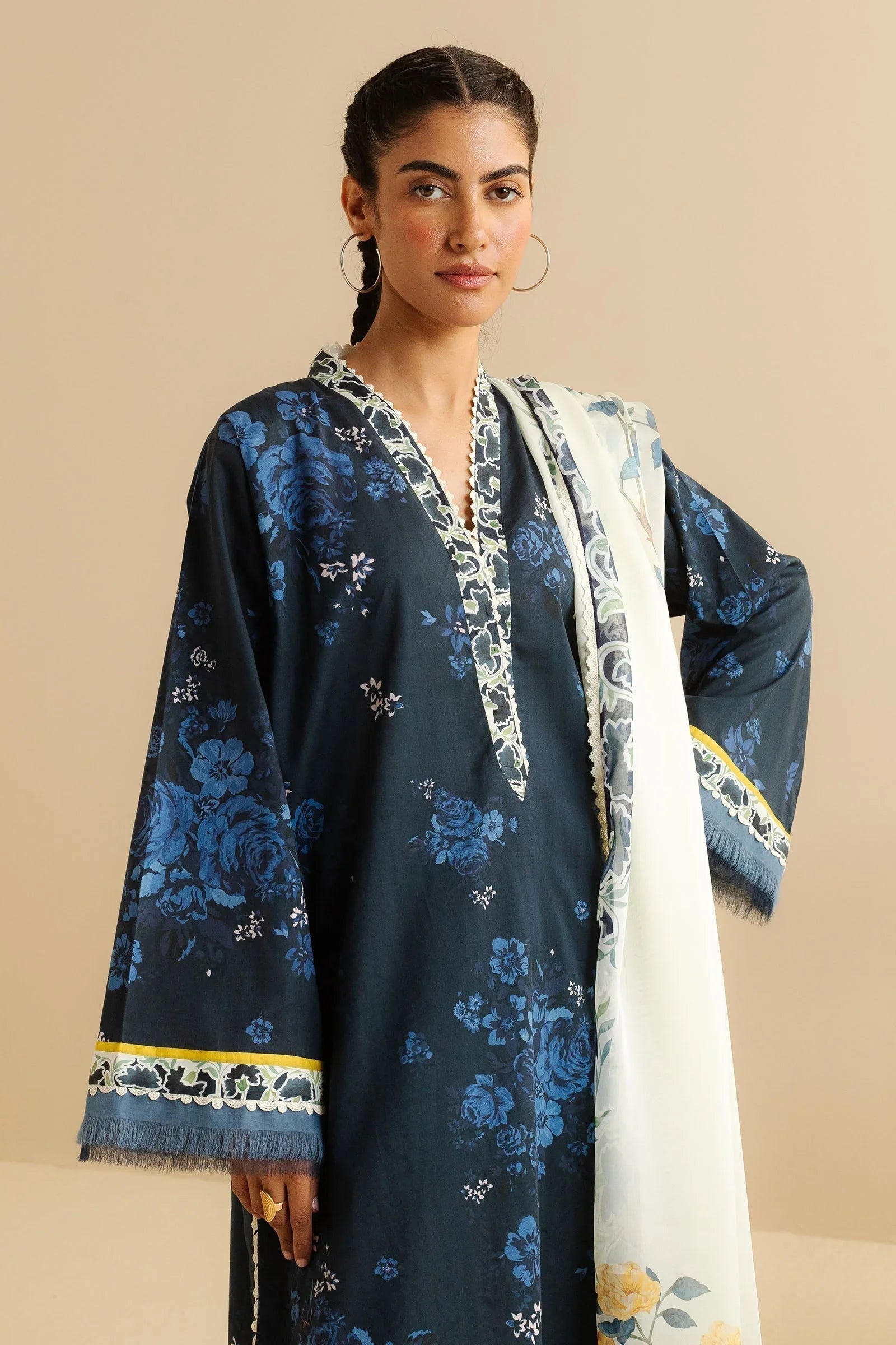 Zara Shahjahan | Coco Prints | Leya-1B - Aqsa Fabrics