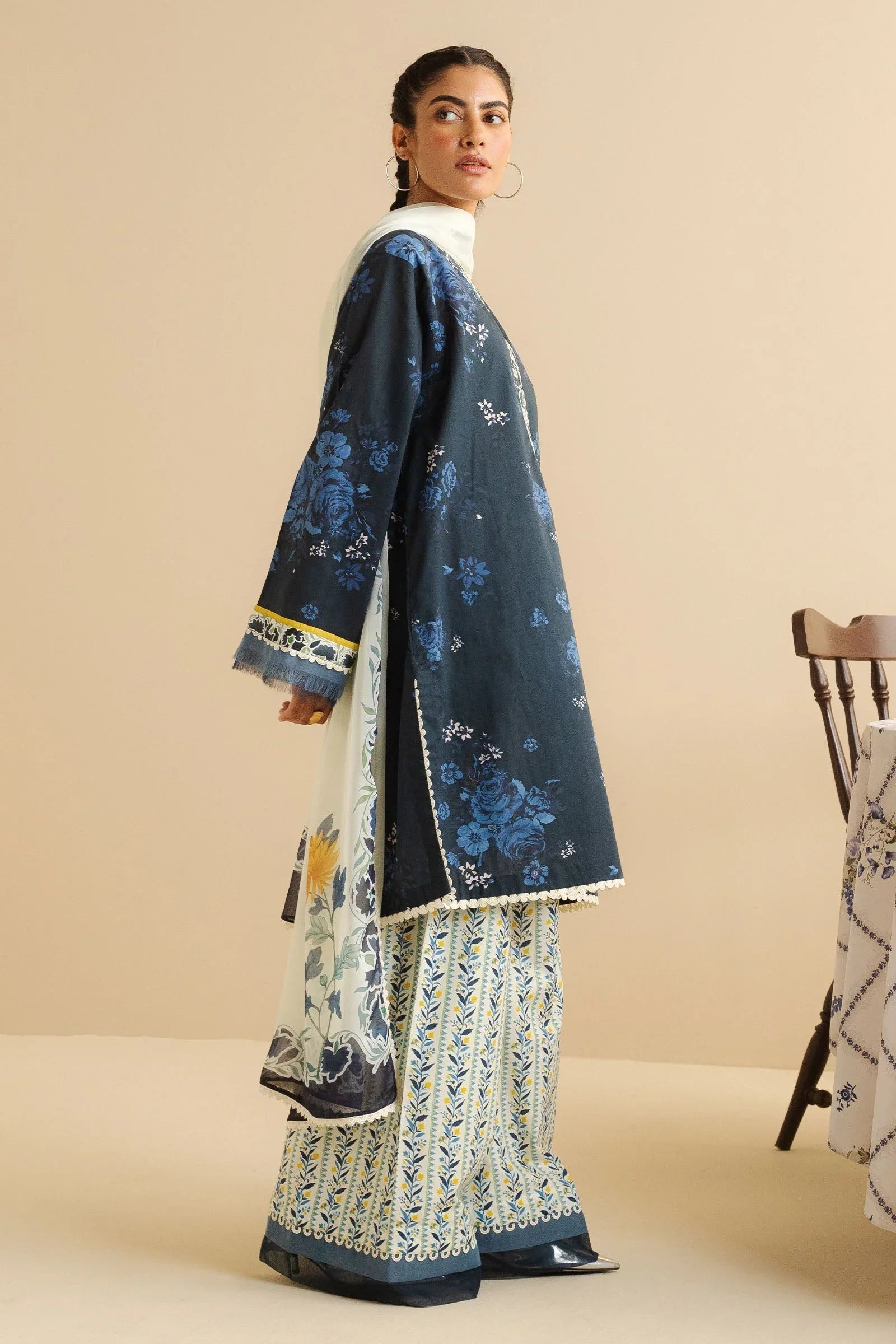 Zara Shahjahan | Coco Prints | Leya-1B - Aqsa Fabrics