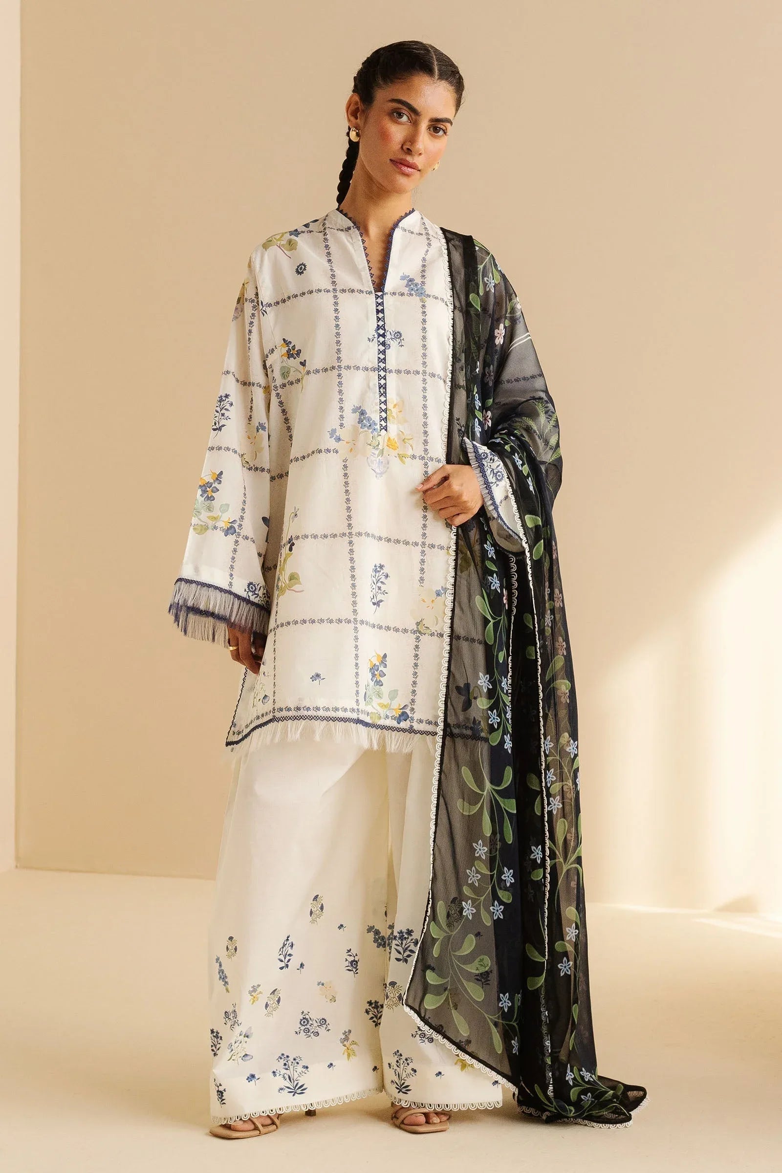 Zara Shahjahan | Coco Prints | Luna-10A - Aqsa Fabrics