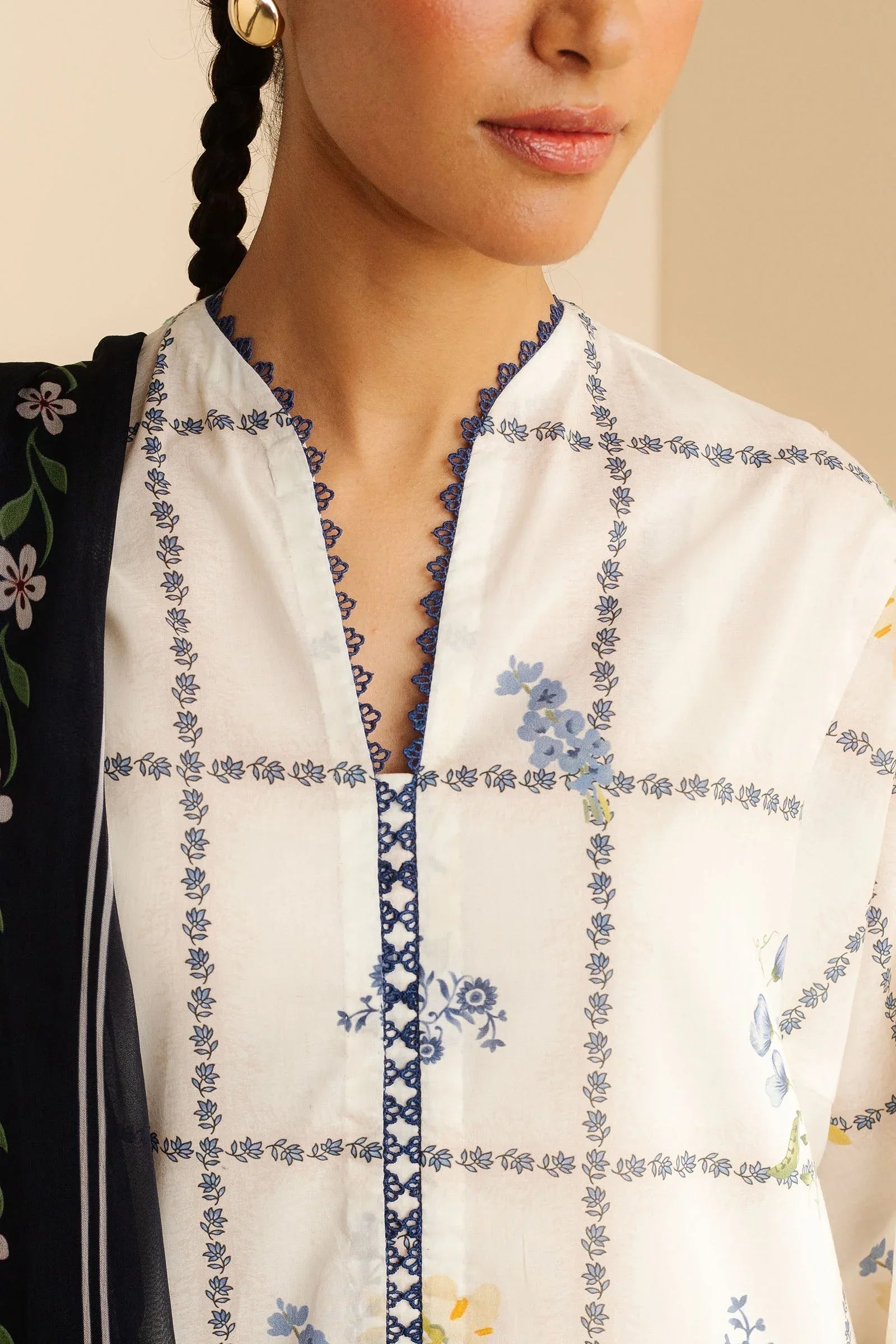 Zara Shahjahan | Coco Prints | Luna-10A - Aqsa Fabrics