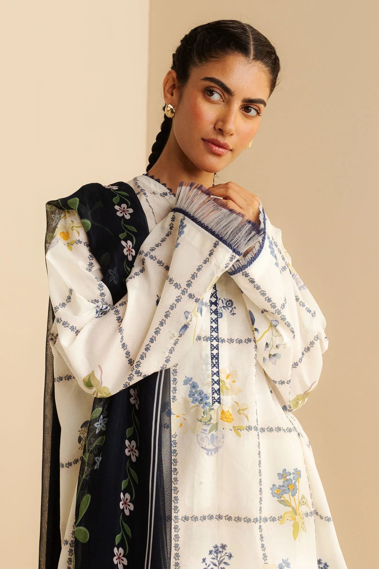 Zara Shahjahan | Coco Prints | Luna-10A - Aqsa Fabrics