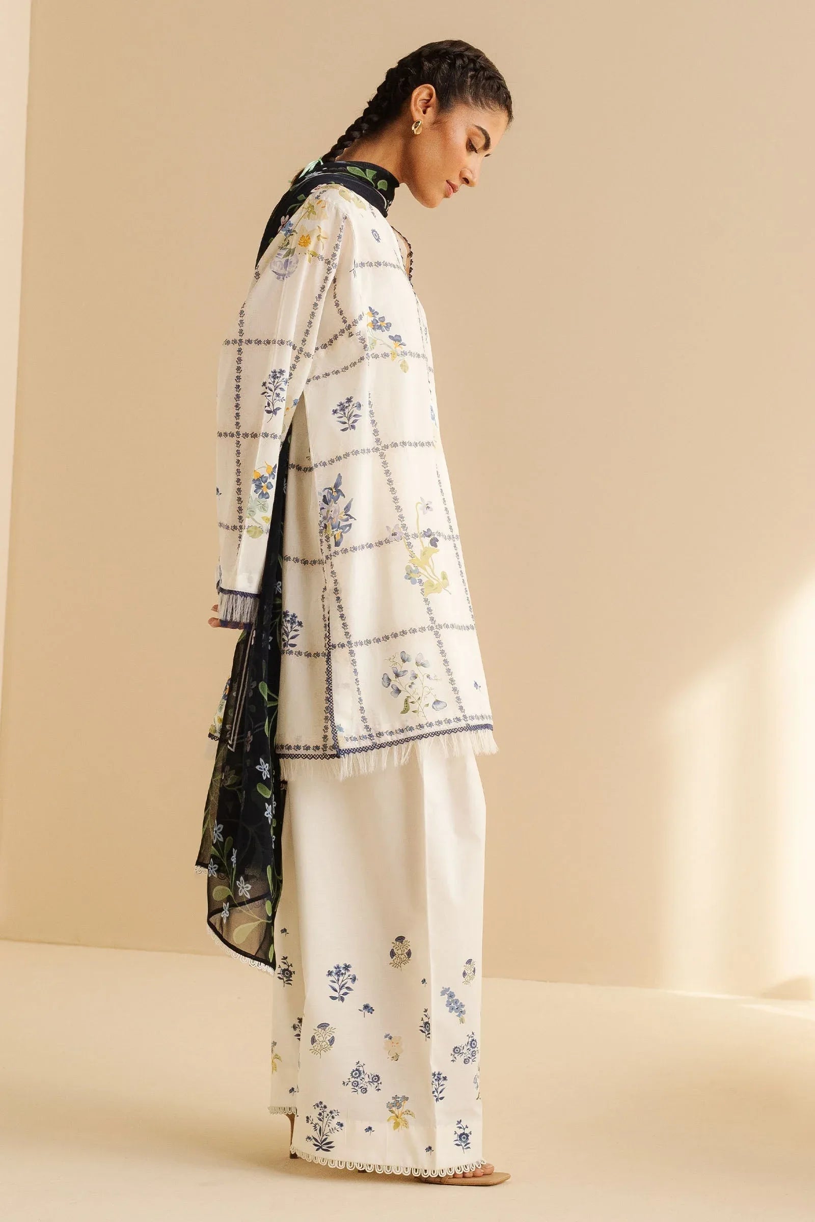 Zara Shahjahan | Coco Prints | Luna-10A - Aqsa Fabrics