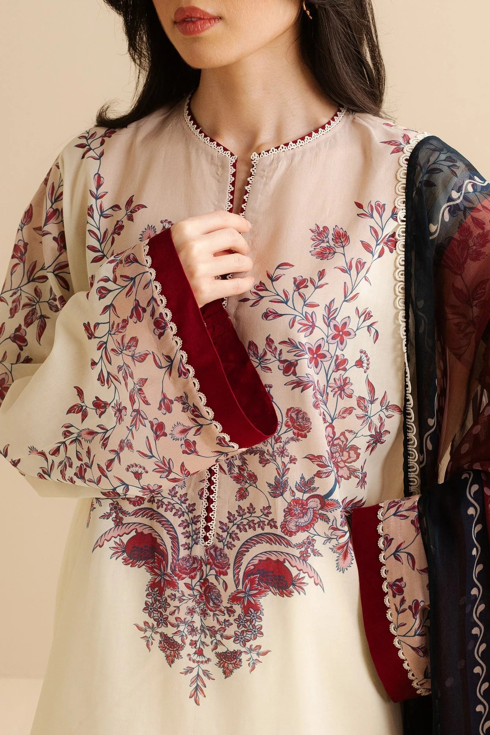 Zara Shahjahan | Coco Prints | Nisa-4B - Aqsa Fabrics