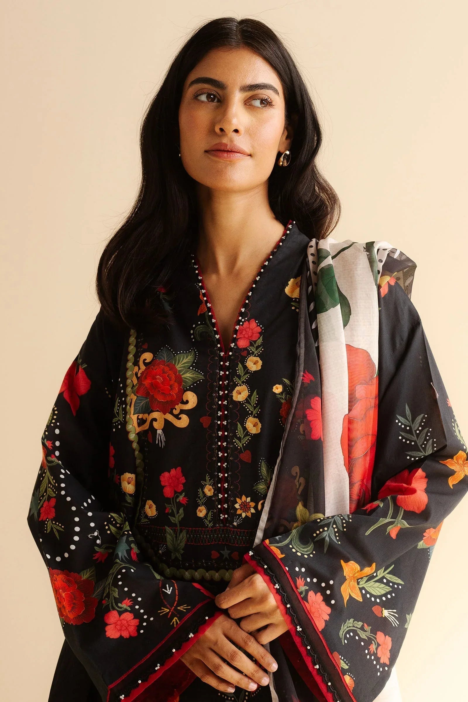 Zara Shahjahan | Coco Prints | Nyra-5A - Aqsa Fabrics