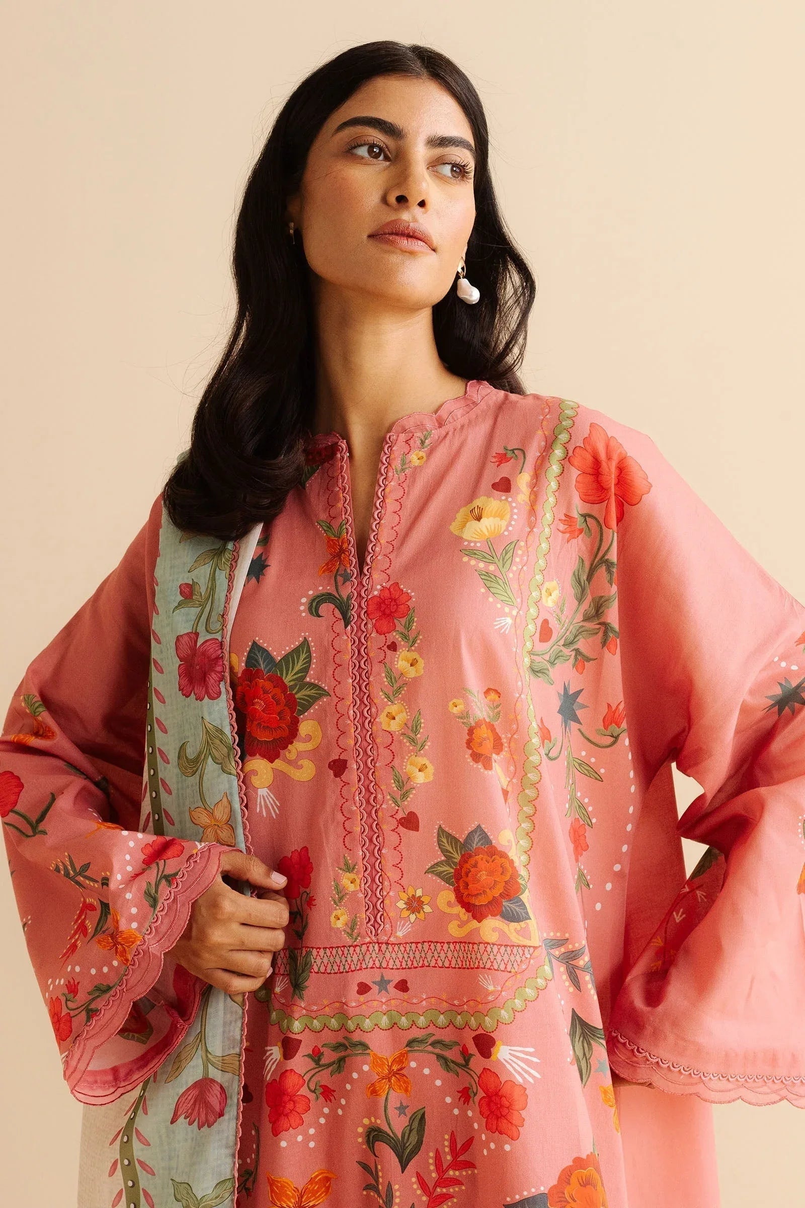Zara Shahjahan | Coco Prints | Nyra-5B - Aqsa Fabrics