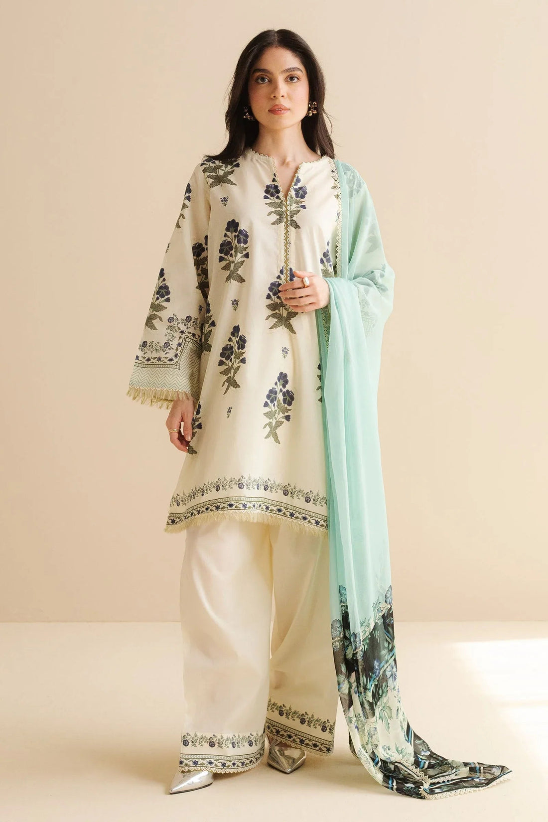 Zara Shahjahan | Coco Prints | Raya-2B - Aqsa Fabrics