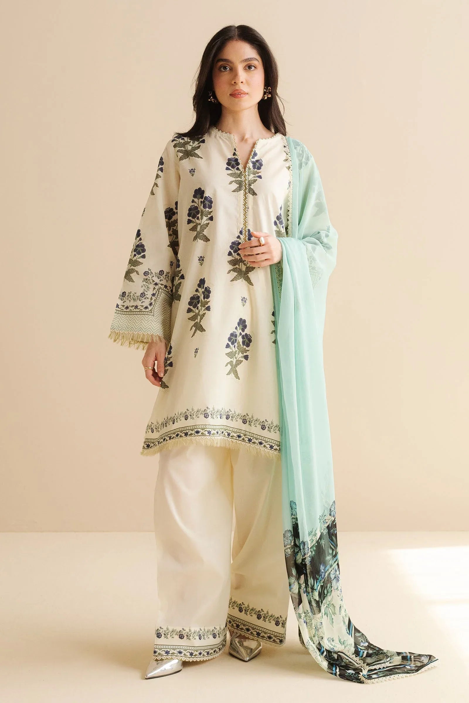 Zara Shahjahan | Coco Prints | Raya-2B - Aqsa Fabrics
