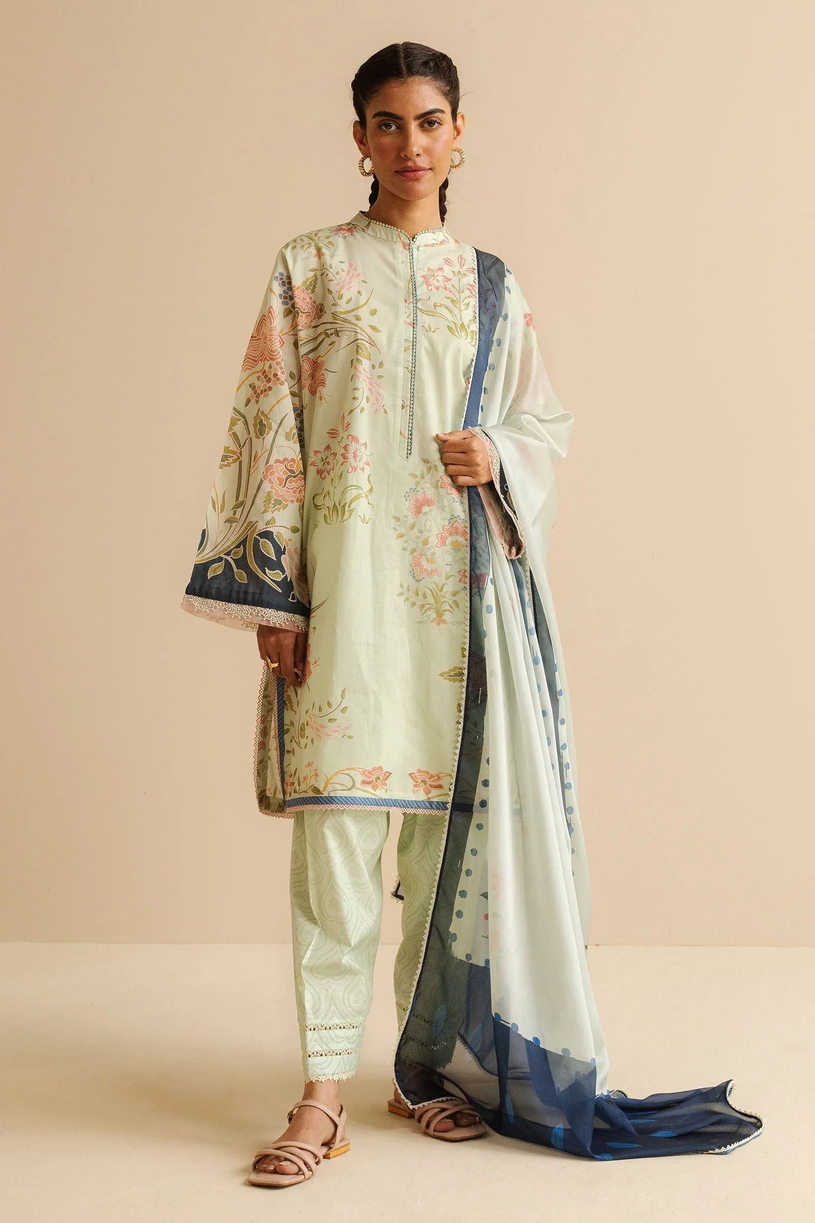 Zara Shahjahan | Coco Prints | Vara-8A - Aqsa Fabrics