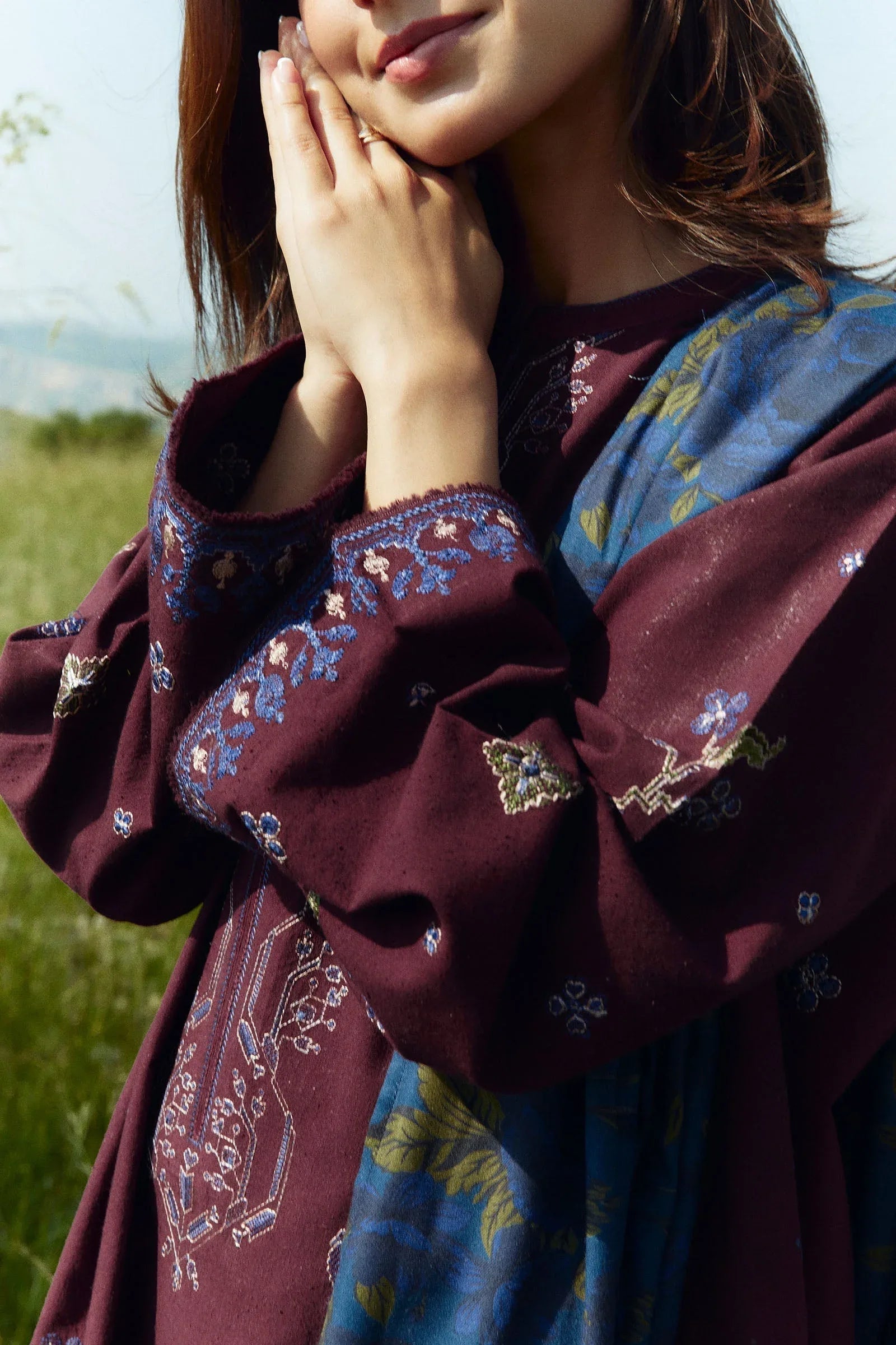 Zara Shahjahan | Coco Winter 24 | Amethyst-8A - Aqsa Fabrics