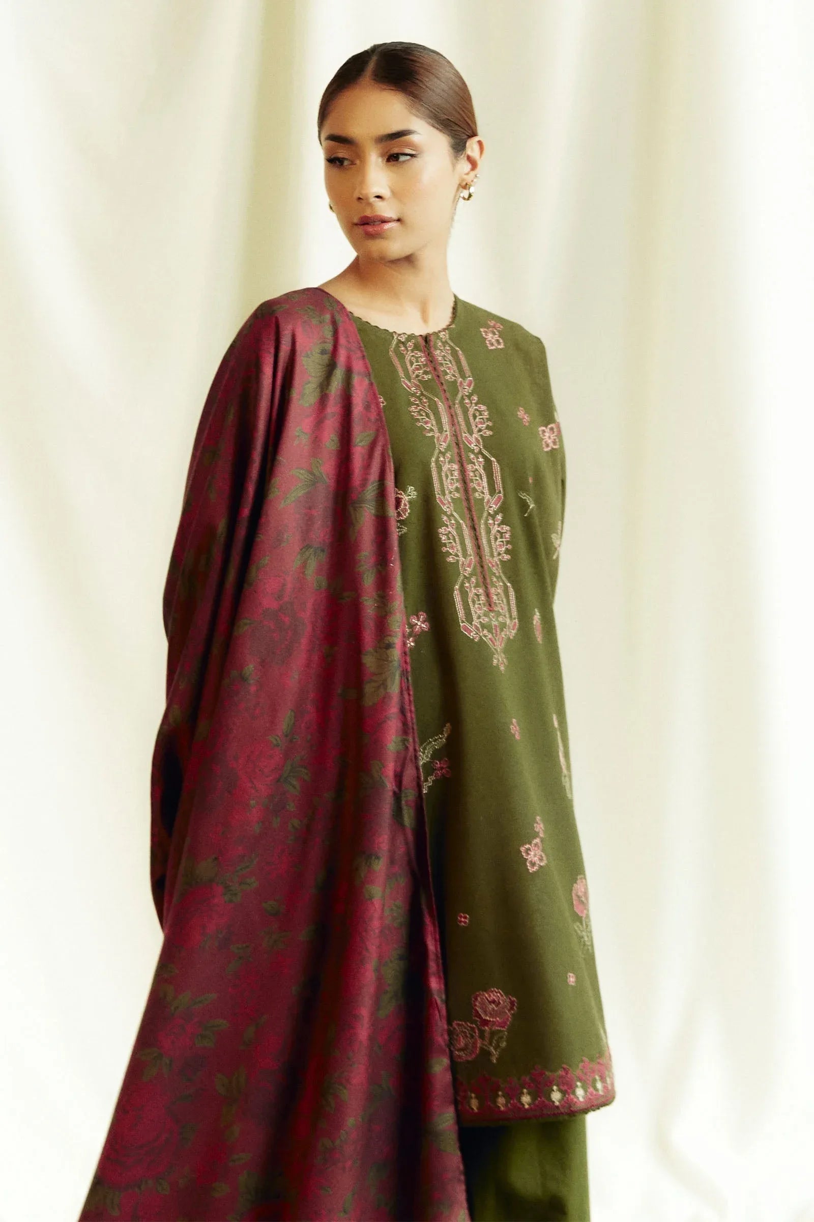 Zara Shahjahan | Coco Winter 24 | Amethyst-8B - Aqsa Fabrics