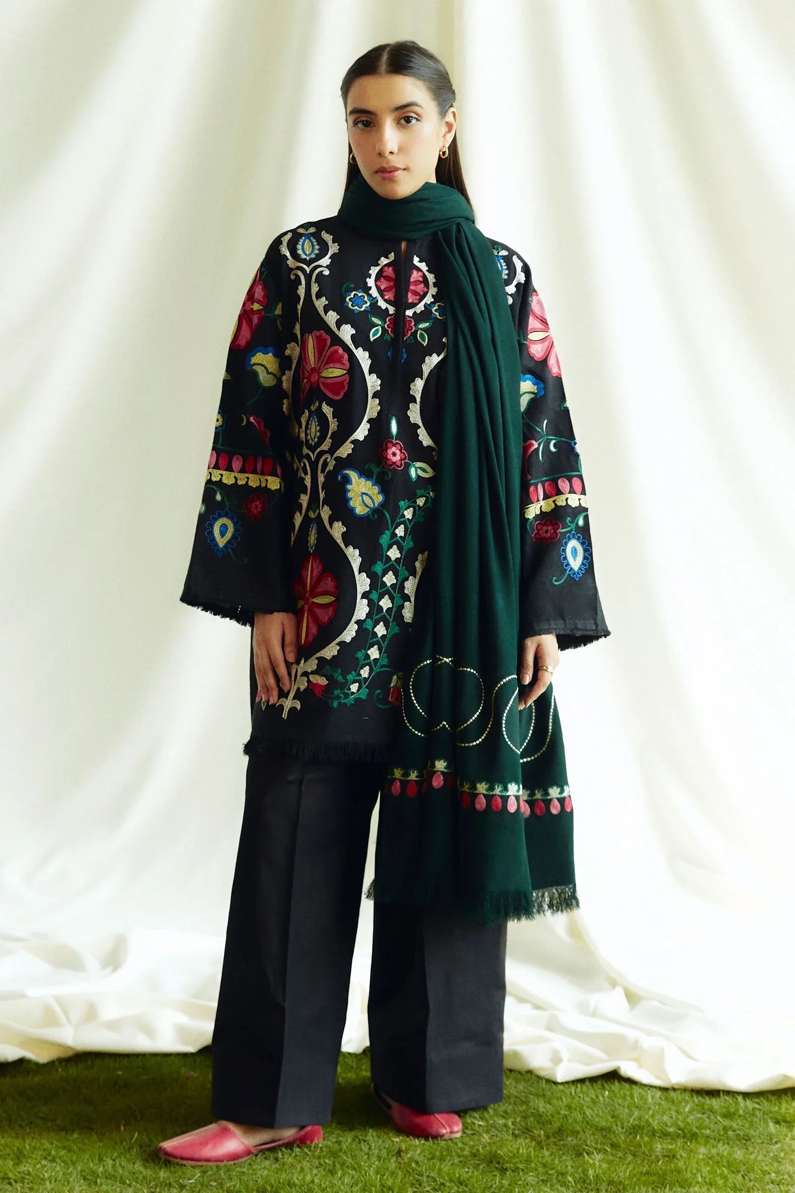Zara Shahjahan | Coco Winter 24 | Moonstone-1B - Aqsa Fabrics