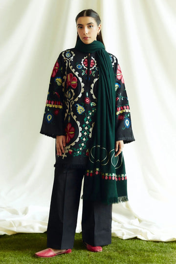 Zara Shahjahan | Coco Winter 24 | Moonstone-1B - Aqsa Fabrics