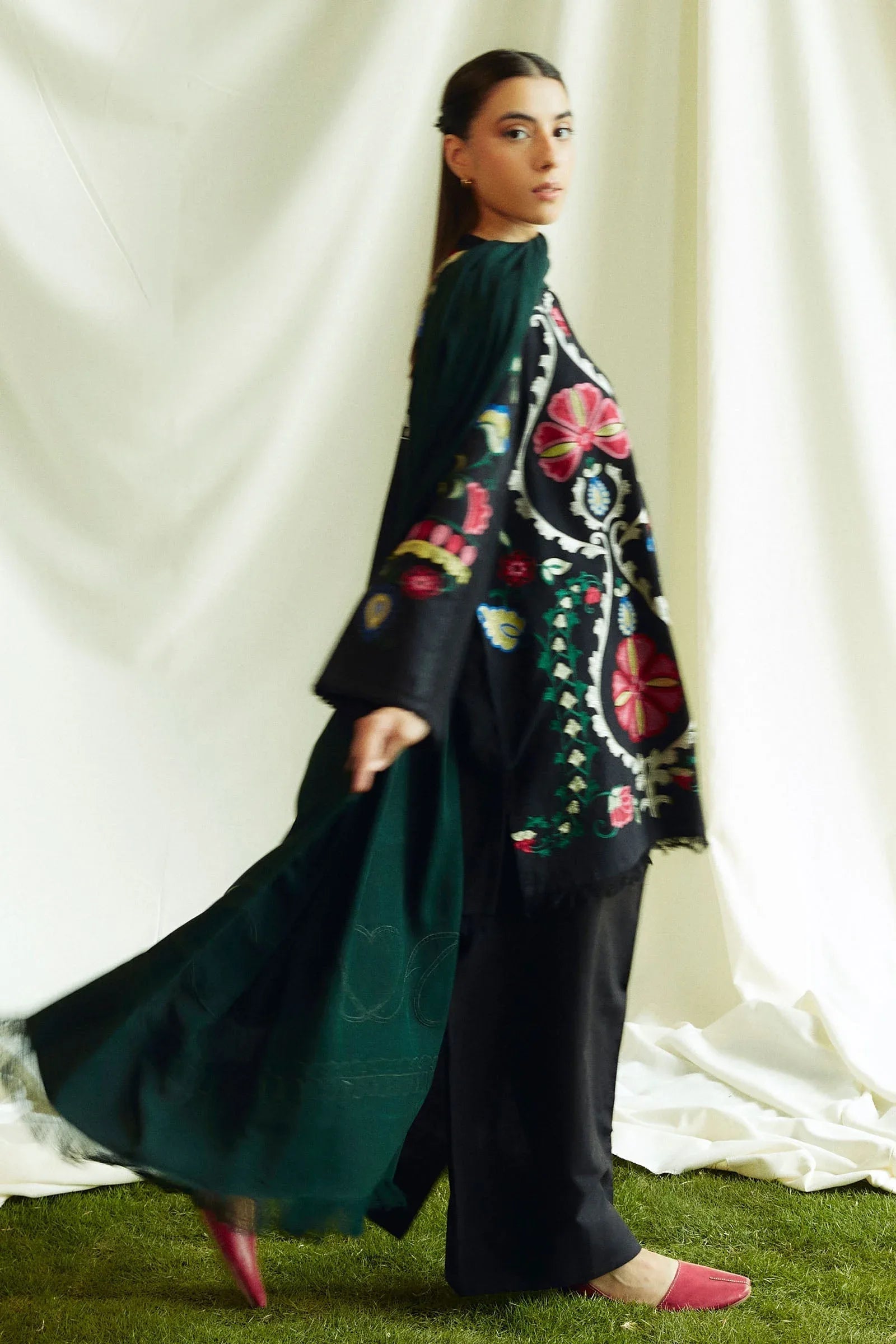Zara Shahjahan | Coco Winter 24 | Moonstone-1B - Aqsa Fabrics