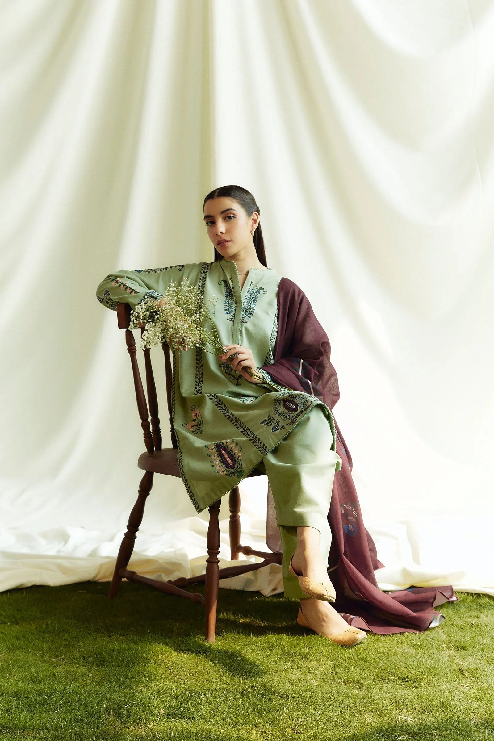 Zara Shahjahan | Coco Winter 24 | Pearl-3B - Aqsa Fabrics