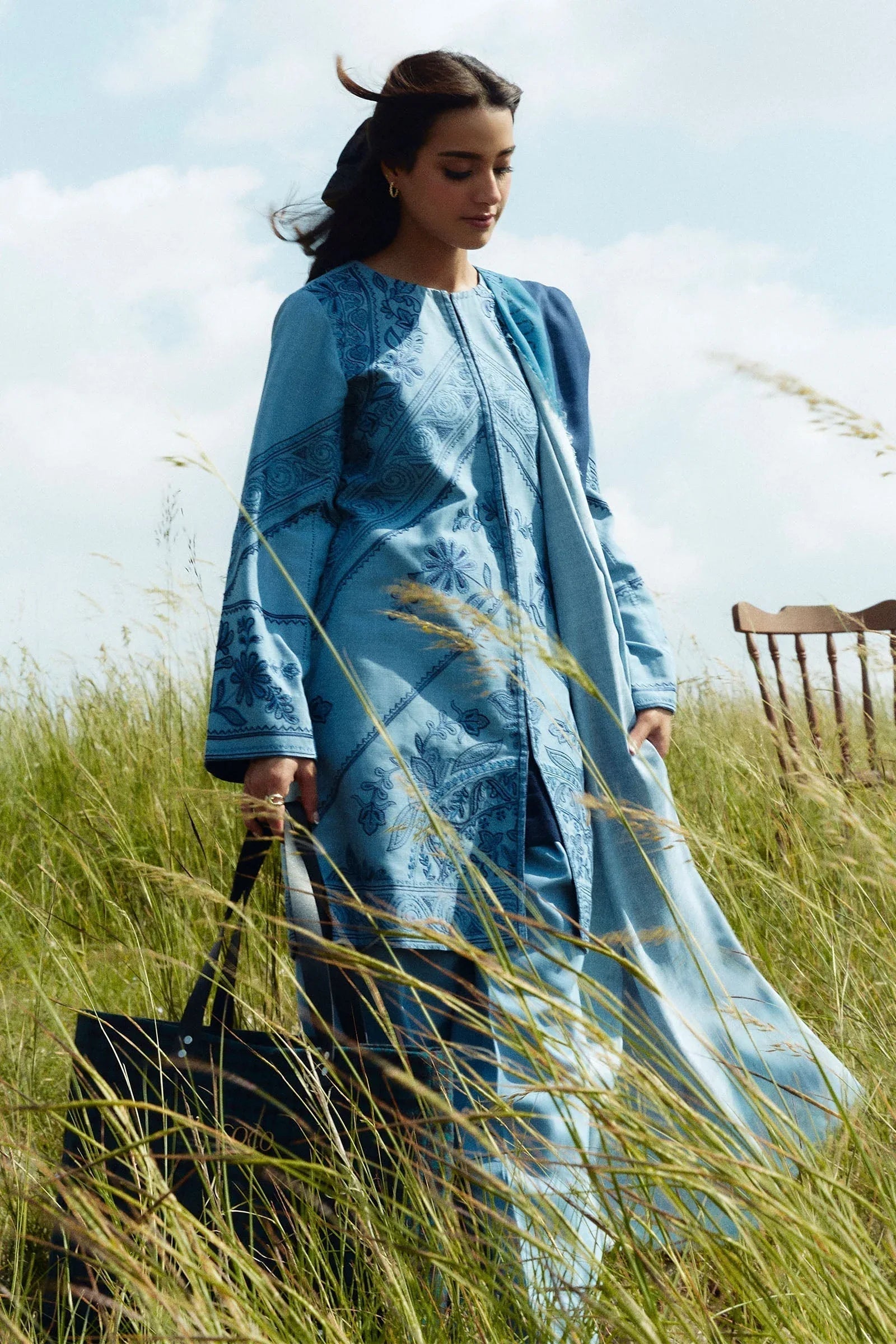Zara Shahjahan | Coco Winter 24 | Topaz-4A - Aqsa Fabrics