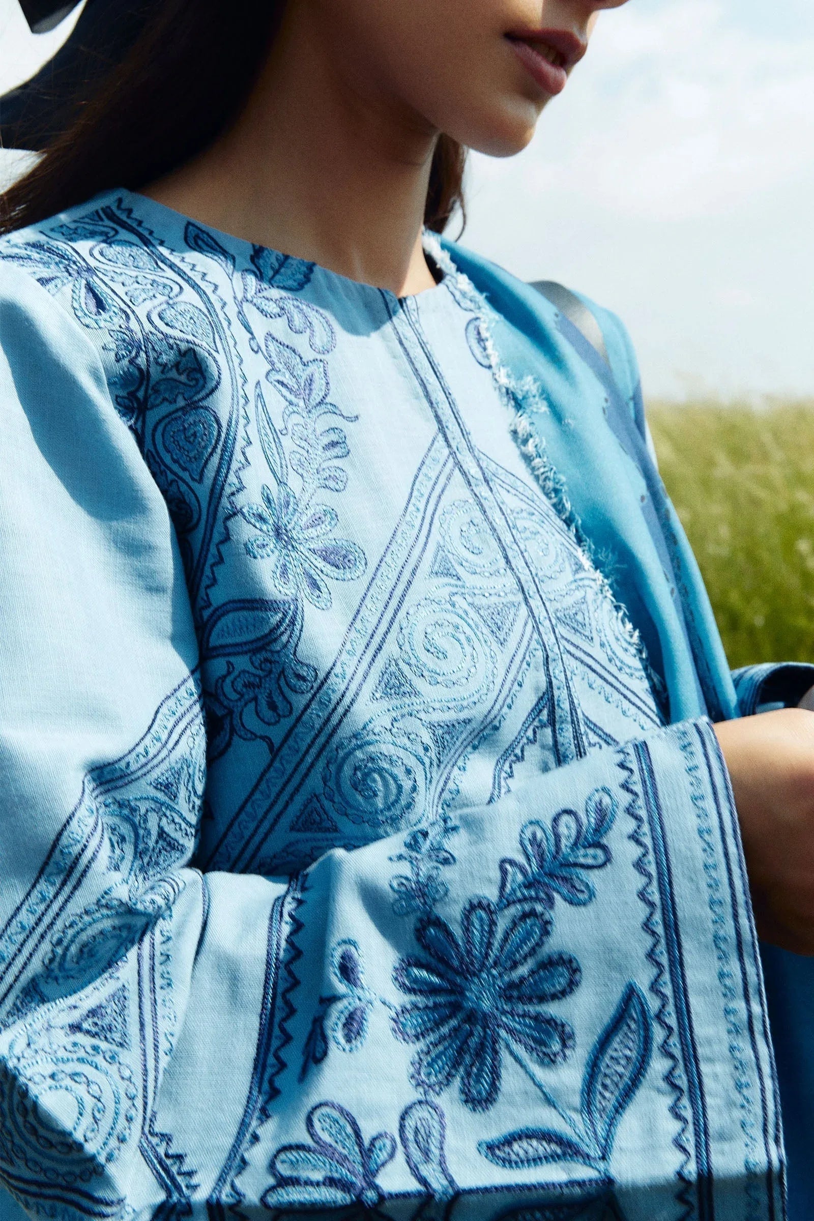 Zara Shahjahan | Coco Winter 24 | Topaz-4A - Aqsa Fabrics