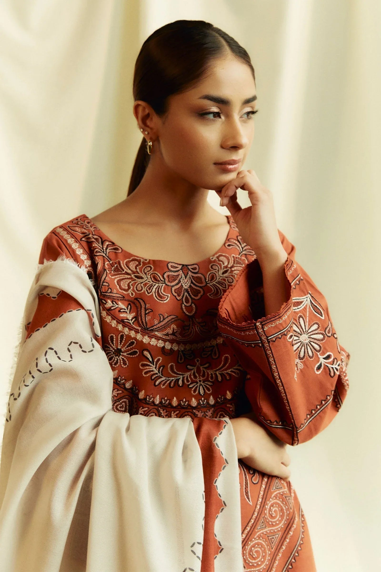 Zara Shahjahan | Coco Winter 24 | Topaz-4B - Aqsa Fabrics