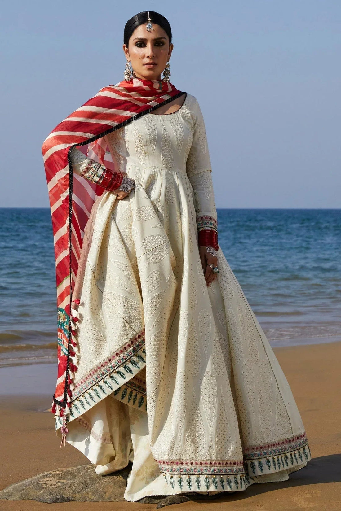 Zara Shahjahan | Luxury Lawn 24 | AAINA-8A - Aqsa Fabrics