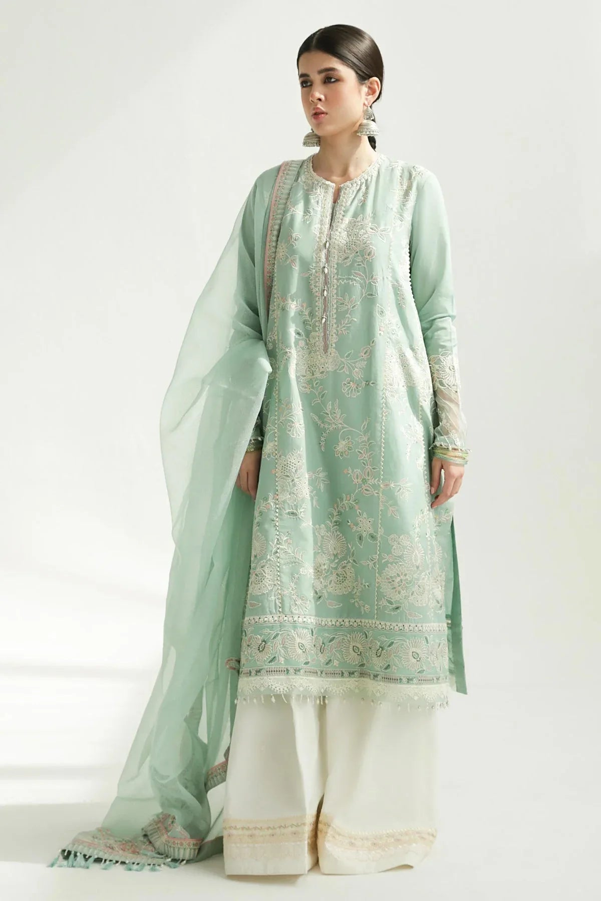 Zara Shahjahan | Luxury Lawn 24 | AMIRA-5B - Aqsa Fabrics