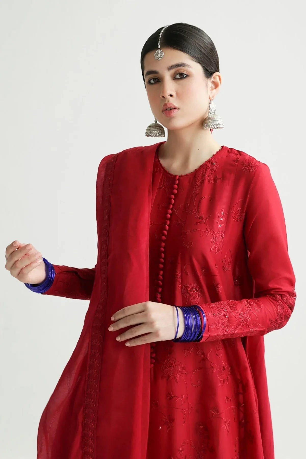 Zara Shahjahan | Luxury Lawn 24 | DEENA-12A - Aqsa Fabrics