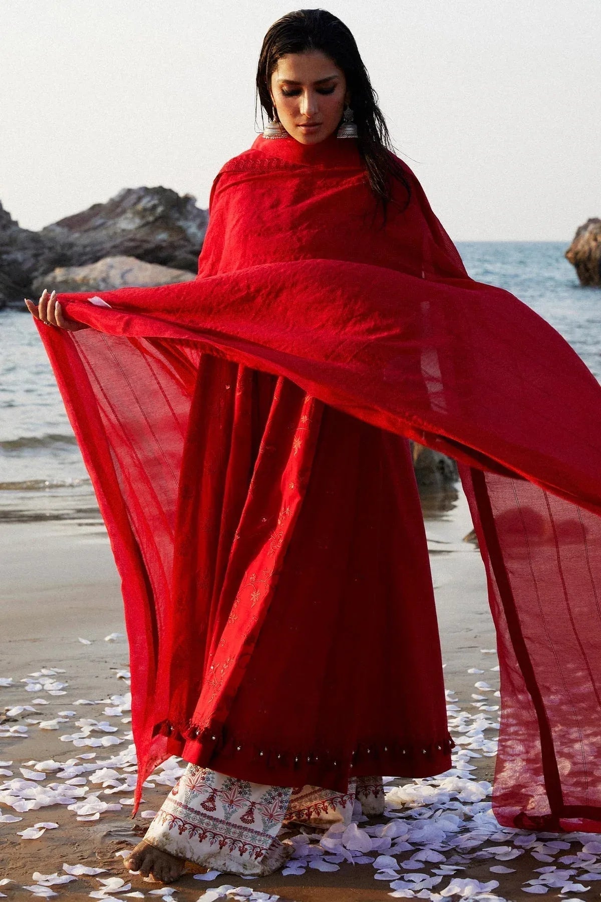 Zara Shahjahan | Luxury Lawn 24 | DEENA-12A - Aqsa Fabrics