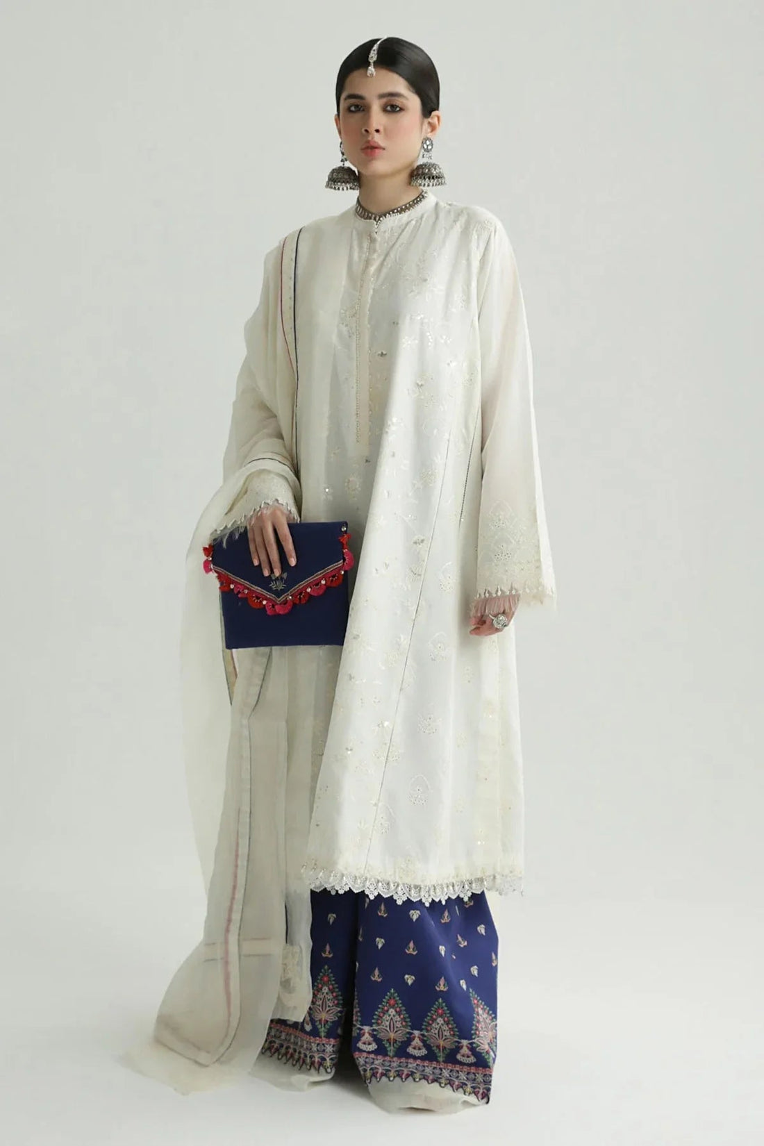 Zara Shahjahan | Luxury Lawn 24 | DEENA-12B - Aqsa Fabrics