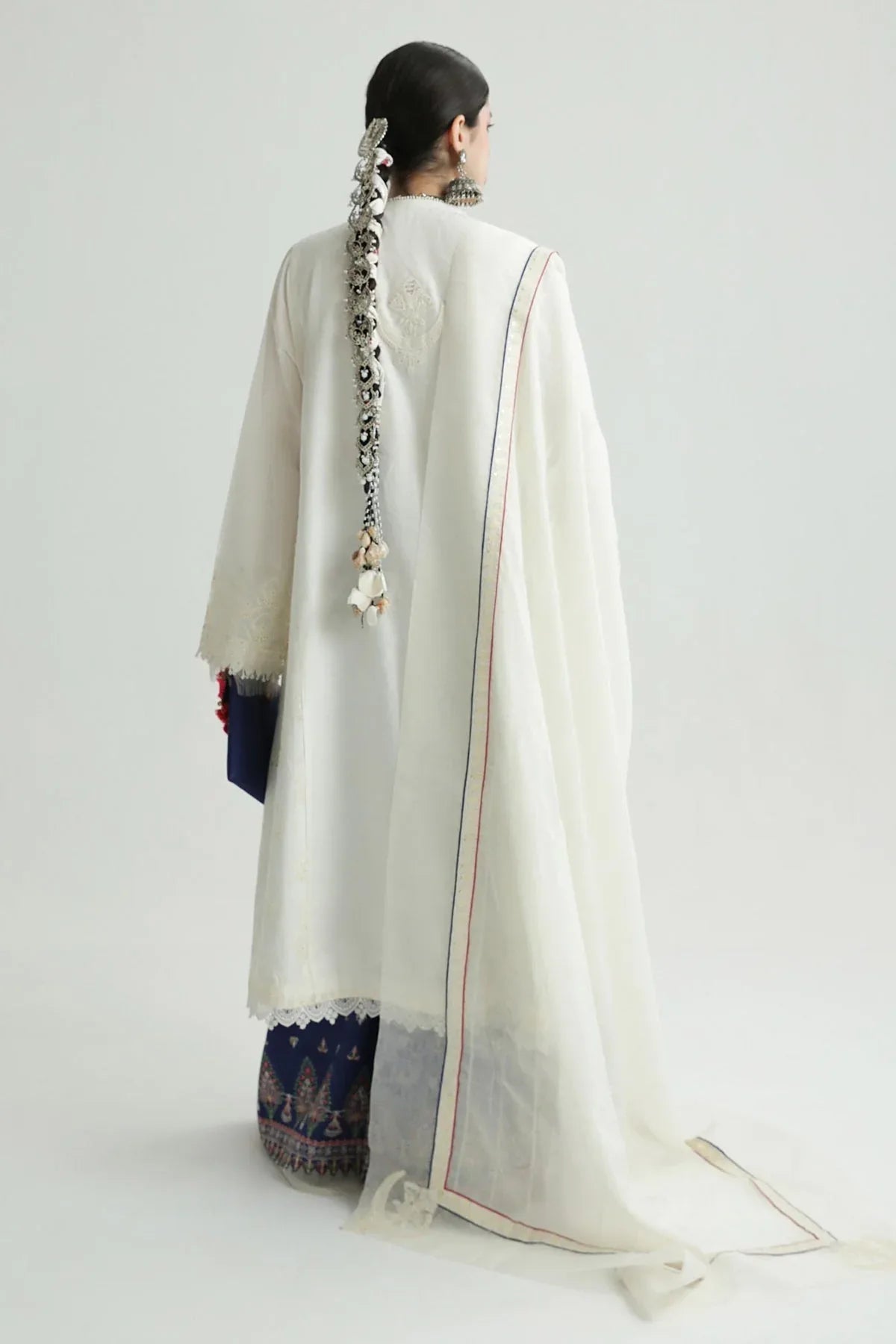 Zara Shahjahan | Luxury Lawn 24 | DEENA-12B - Aqsa Fabrics
