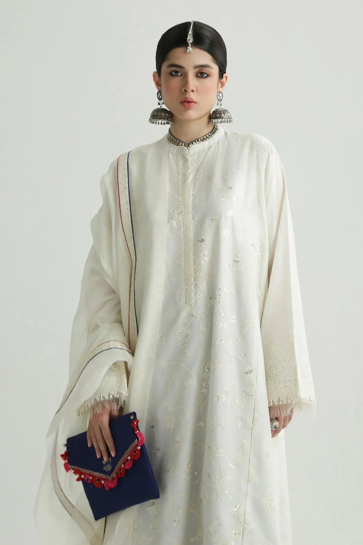 Zara Shahjahan | Luxury Lawn 24 | DEENA-12B - Aqsa Fabrics