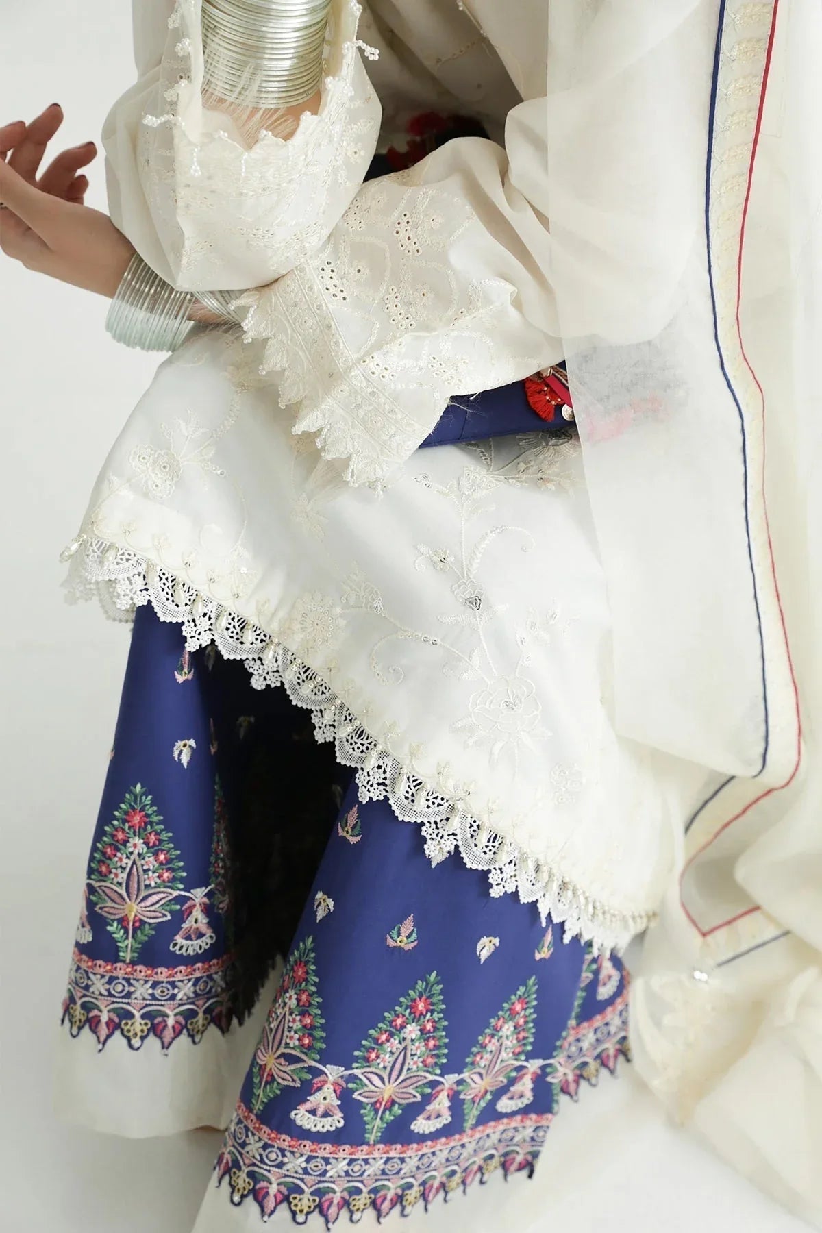 Zara Shahjahan | Luxury Lawn 24 | DEENA-12B - Aqsa Fabrics