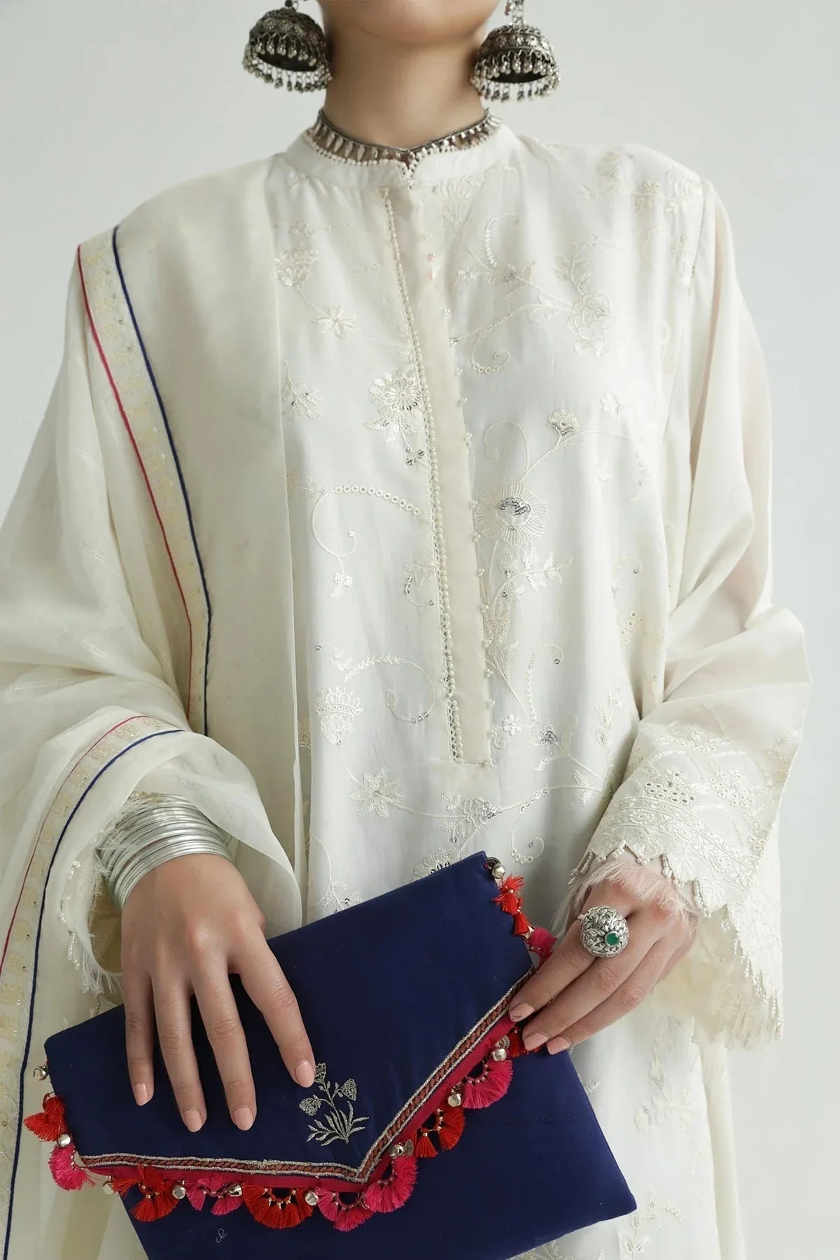 Zara Shahjahan | Luxury Lawn 24 | DEENA-12B - Aqsa Fabrics