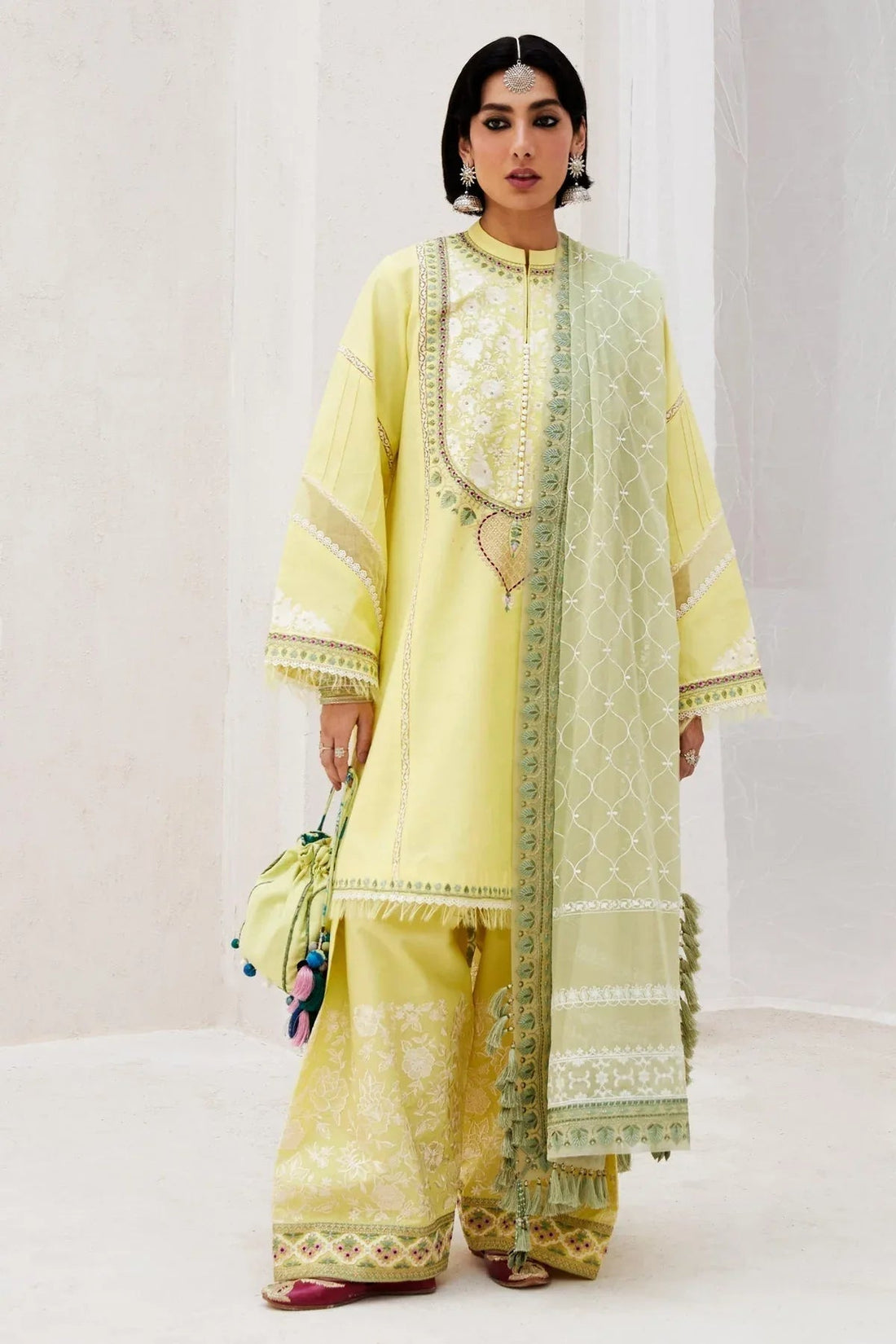 Zara Shahjahan | Luxury Lawn 24 | DILARA-15A - Aqsa Fabrics