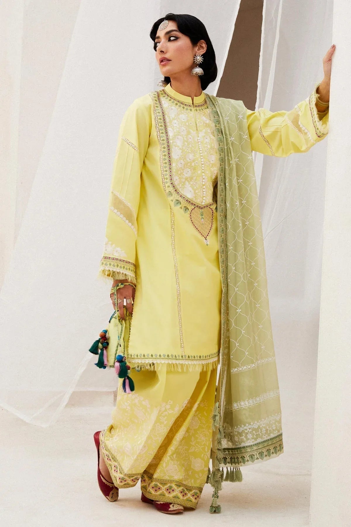 Zara Shahjahan | Luxury Lawn 24 | DILARA-15A - Aqsa Fabrics