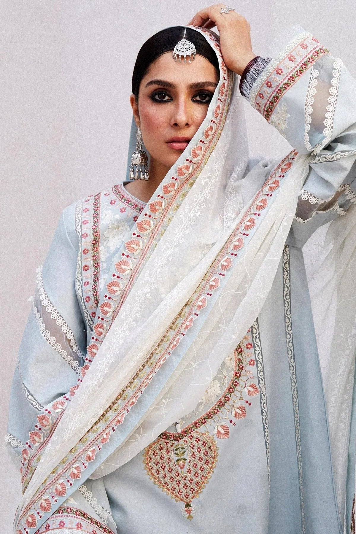Zara Shahjahan | Luxury Lawn 24 | DILARA-15B - Aqsa Fabrics