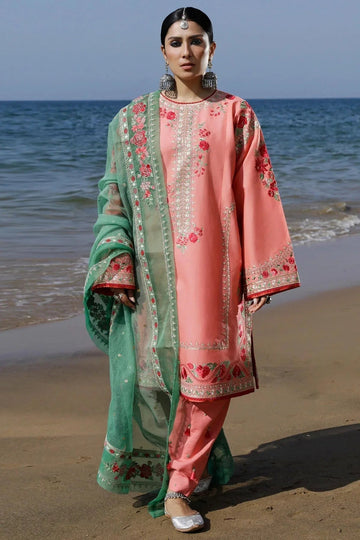 Zara Shahjahan | Luxury Lawn 24 | JIYA-6A - Aqsa Fabrics