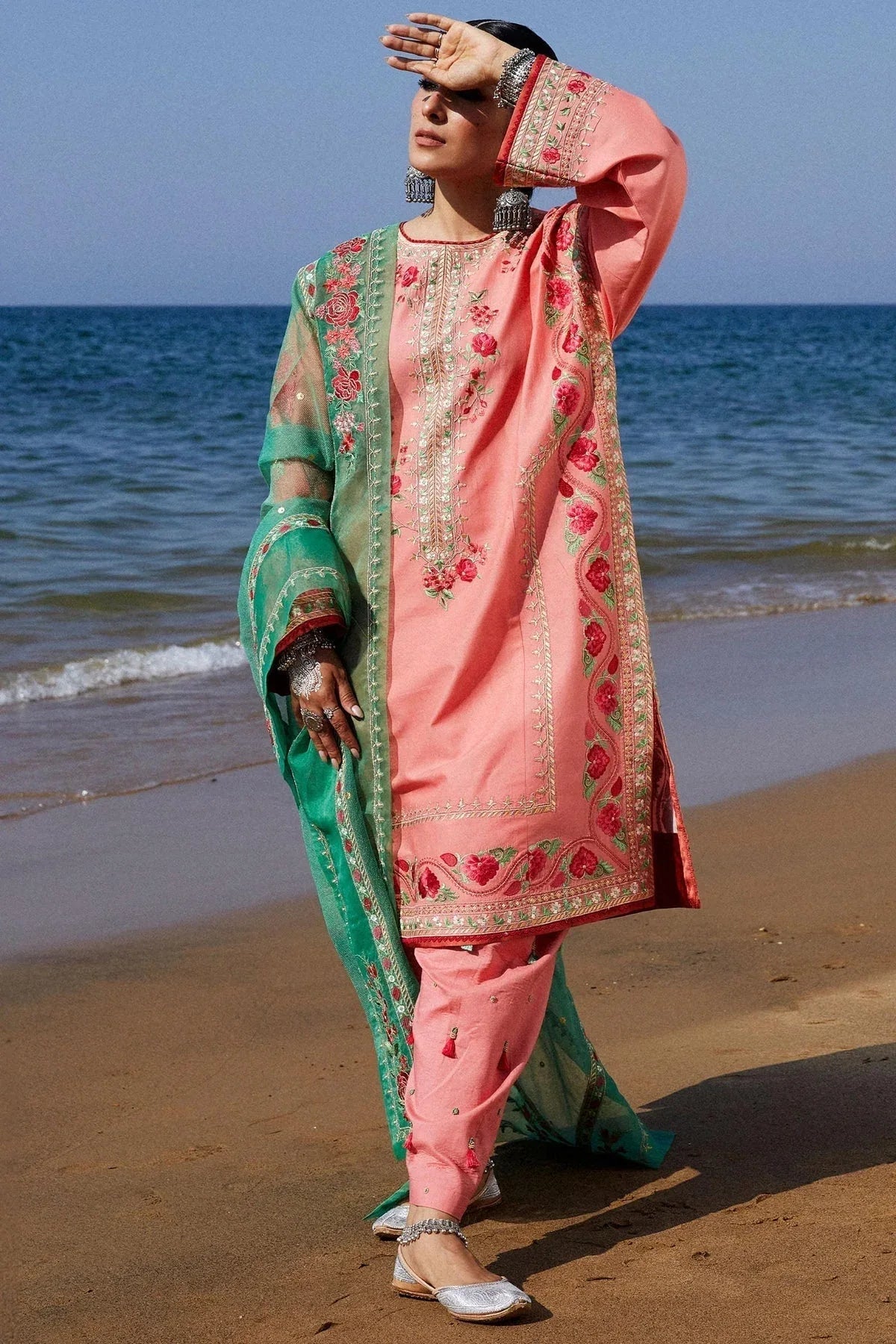 Zara Shahjahan | Luxury Lawn 24 | JIYA-6A - Aqsa Fabrics