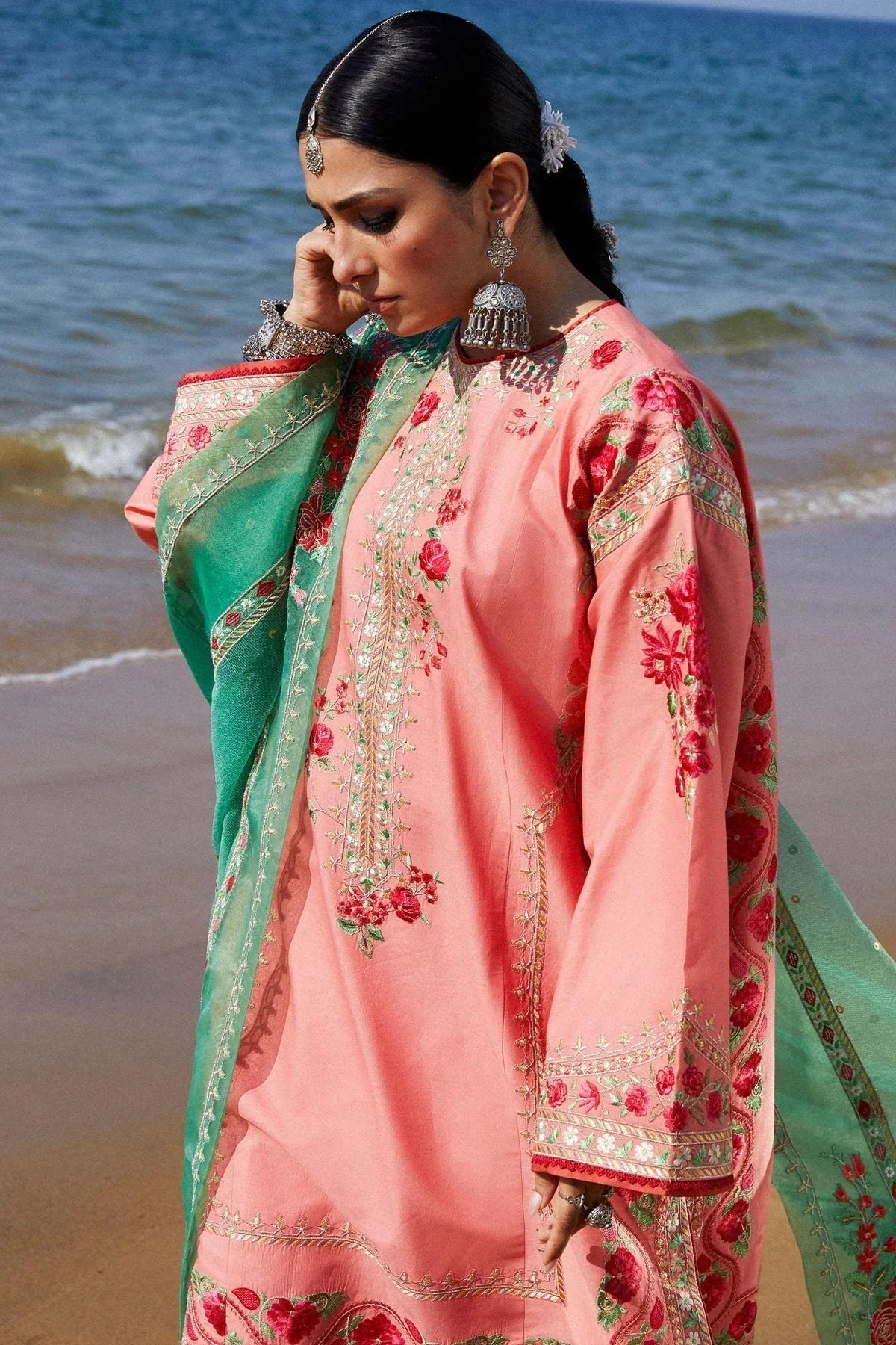 Zara Shahjahan | Luxury Lawn 24 | JIYA-6A - Aqsa Fabrics