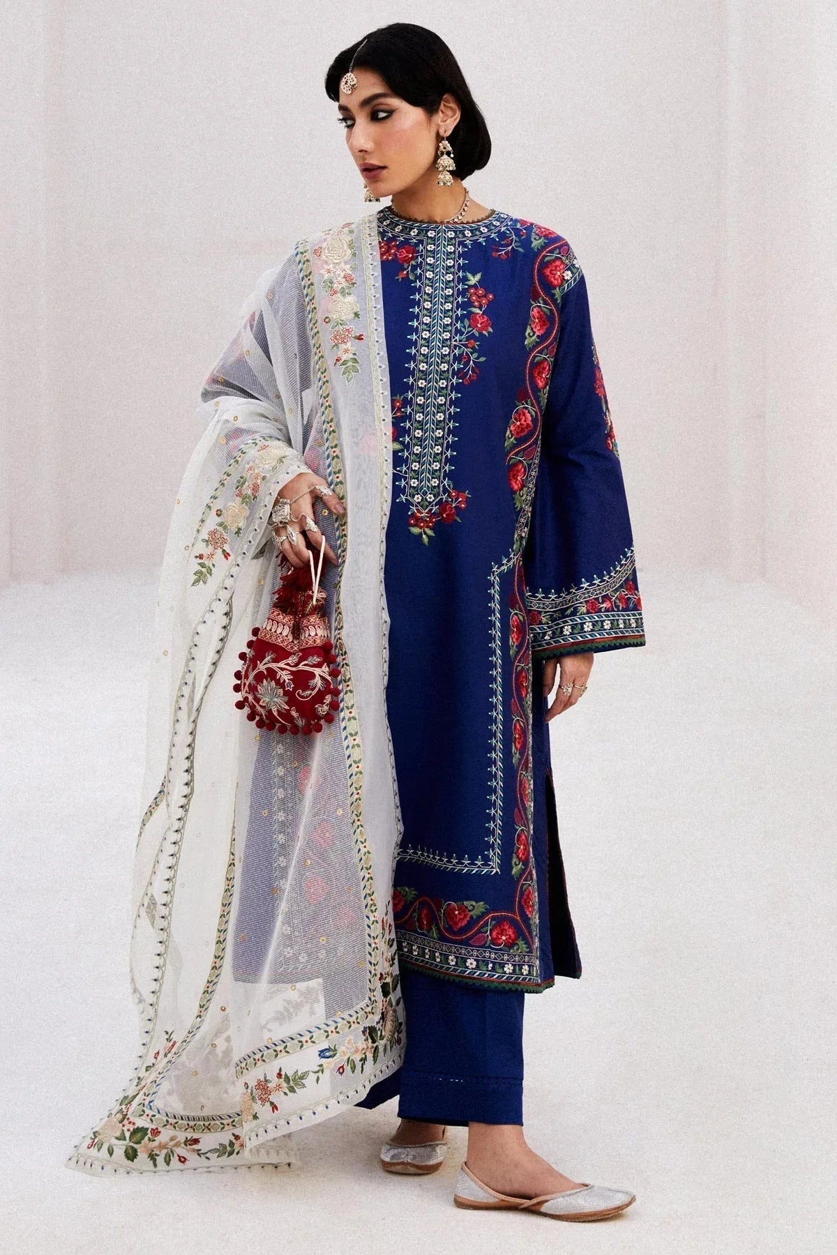 Zara Shahjahan | Luxury Lawn 24 | JIYA-6B - Aqsa Fabrics