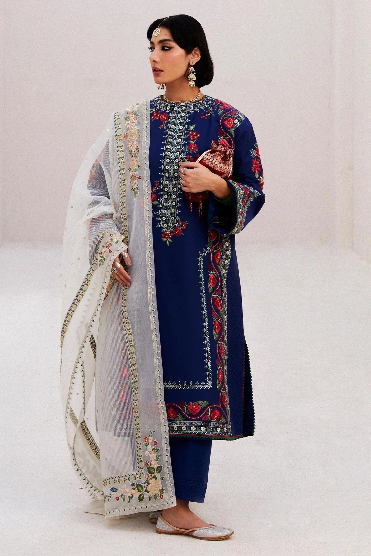 Zara Shahjahan | Luxury Lawn 24 | JIYA-6B - Aqsa Fabrics