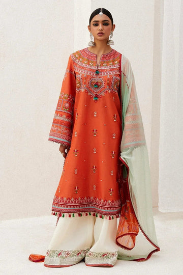 Zara Shahjahan | Luxury Lawn 24 | LAMIA-7A - Aqsa Fabrics