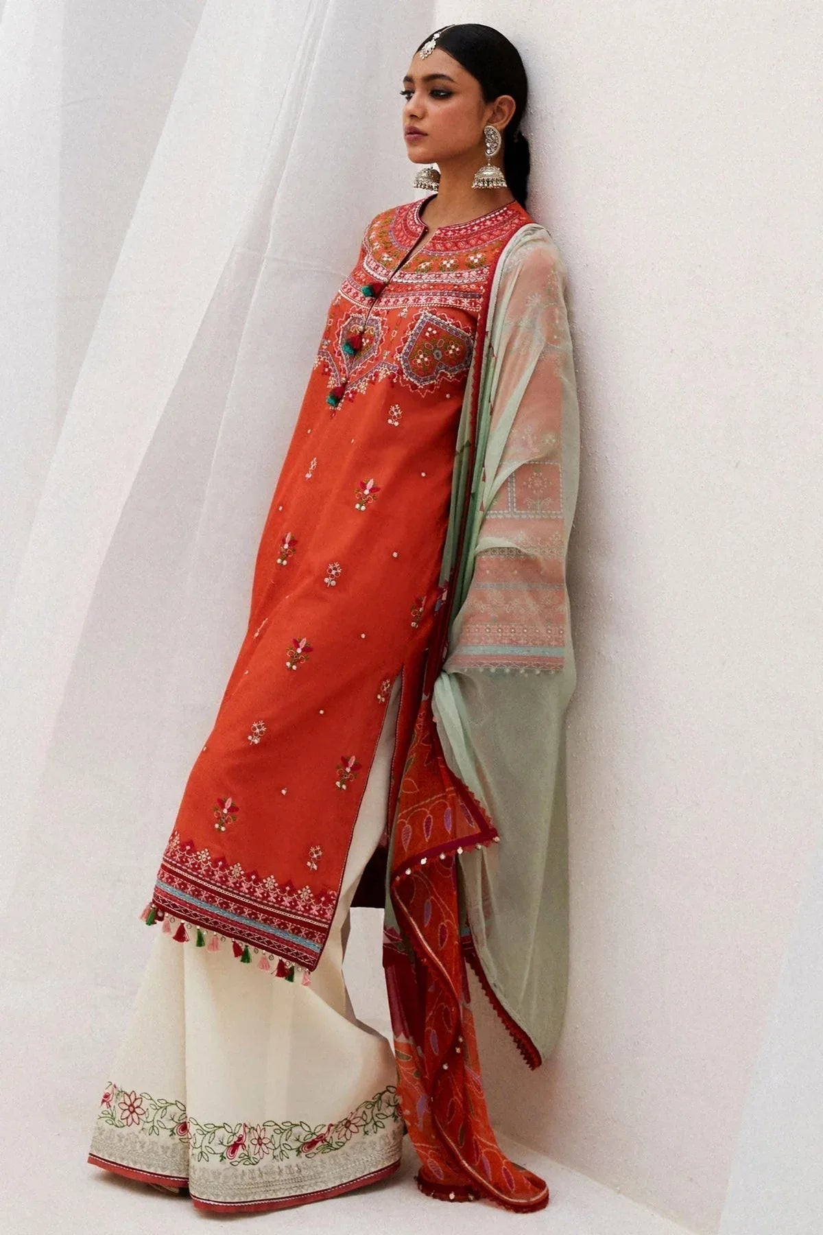 Zara Shahjahan | Luxury Lawn 24 | LAMIA-7A - Aqsa Fabrics