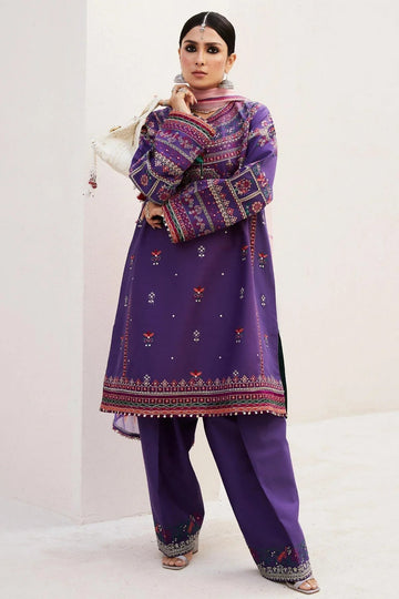 Zara Shahjahan | Luxury Lawn 24 | LAMIA-7B - Aqsa Fabrics