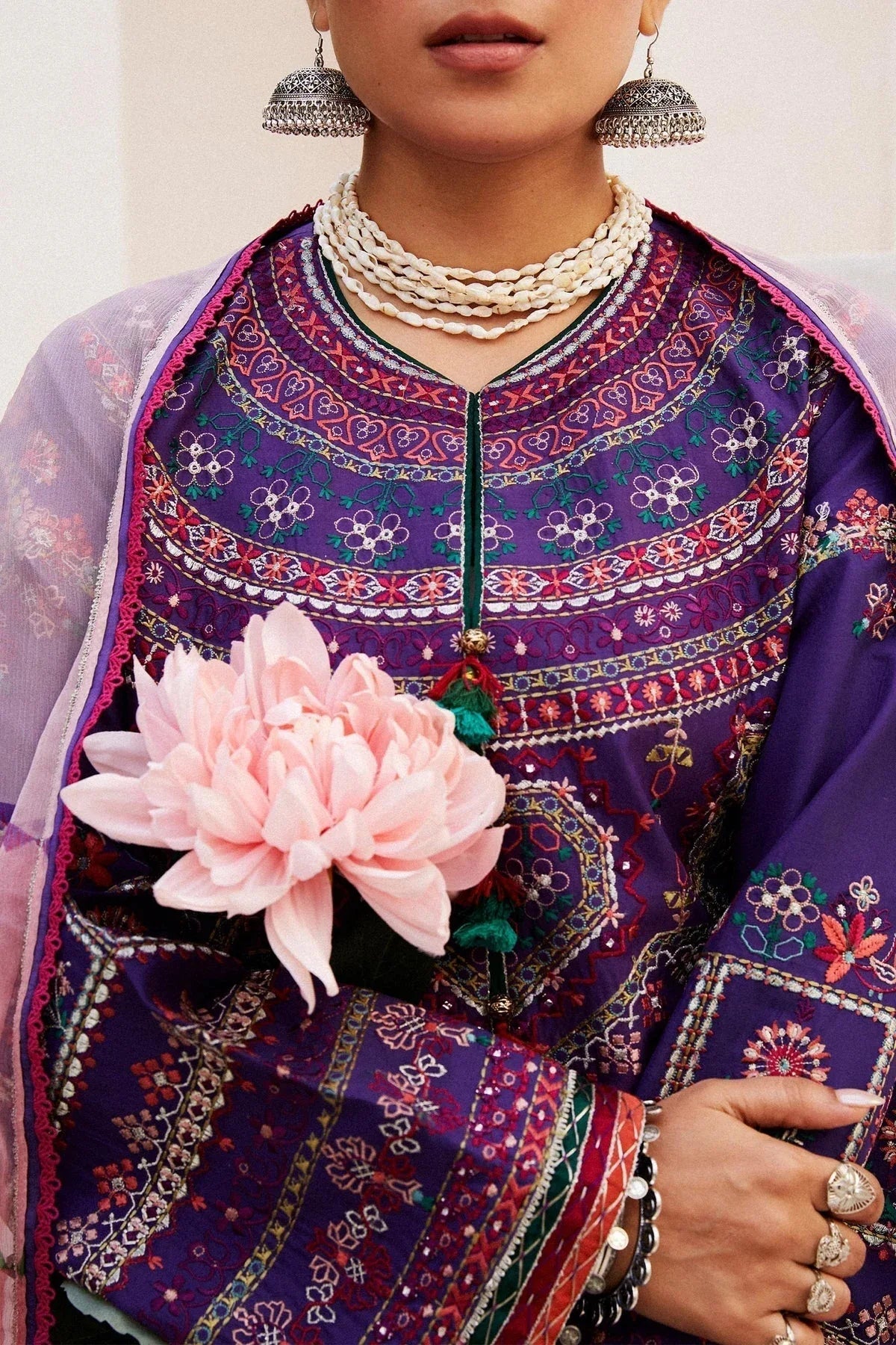Zara Shahjahan | Luxury Lawn 24 | LAMIA-7B - Aqsa Fabrics
