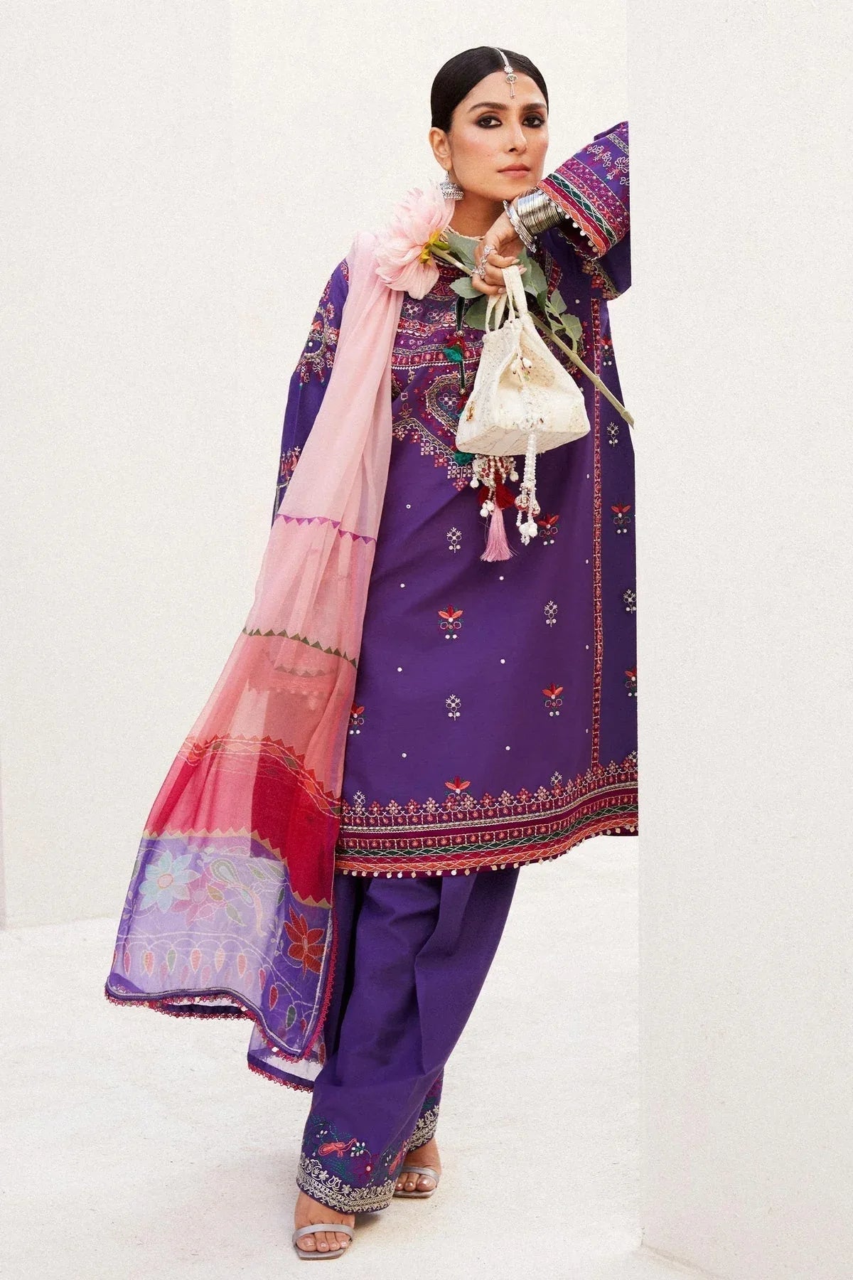 Zara Shahjahan | Luxury Lawn 24 | LAMIA-7B - Aqsa Fabrics