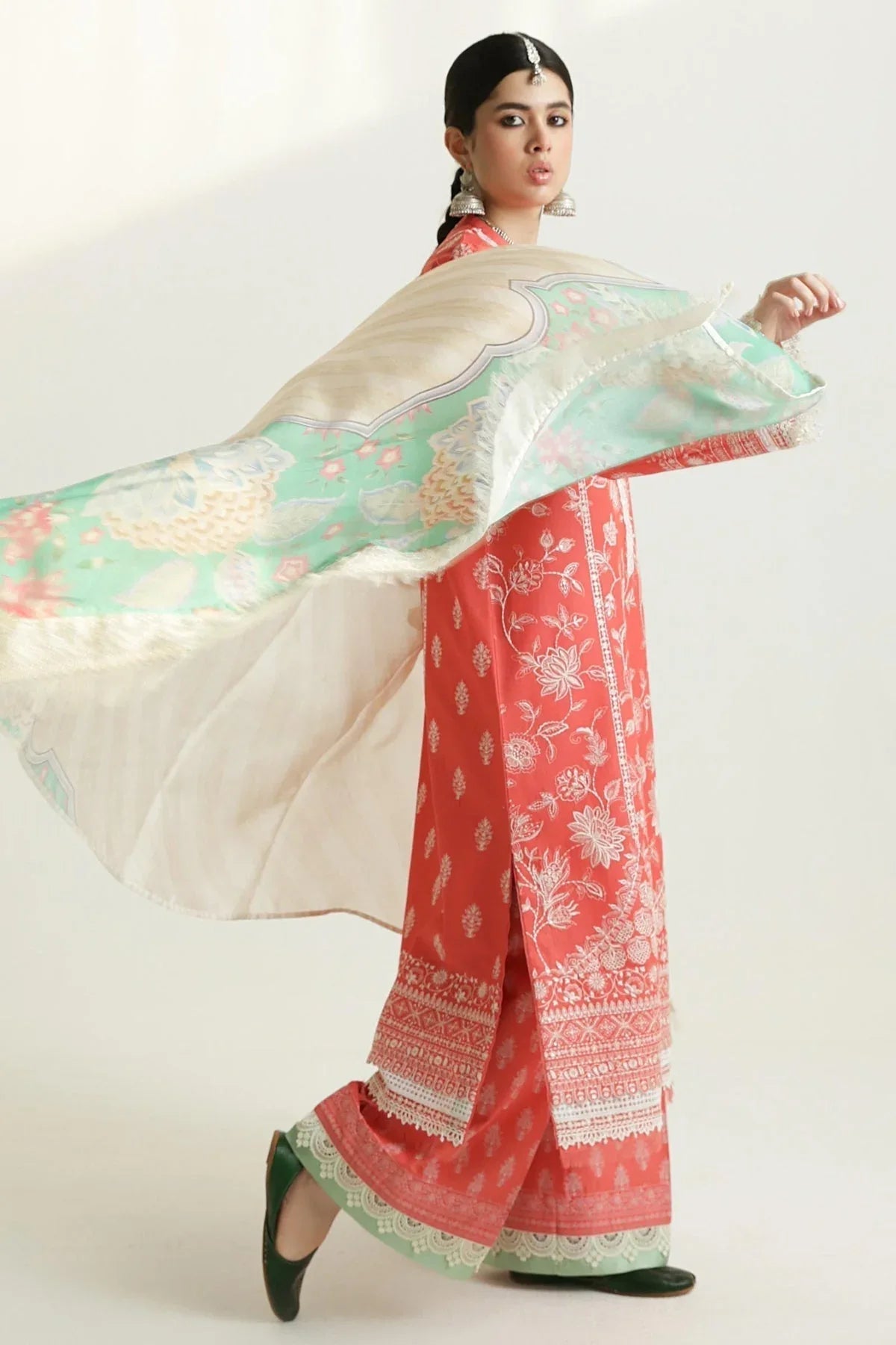 Zara Shahjahan | Luxury Lawn 24 | MAHI-1A - Aqsa Fabrics